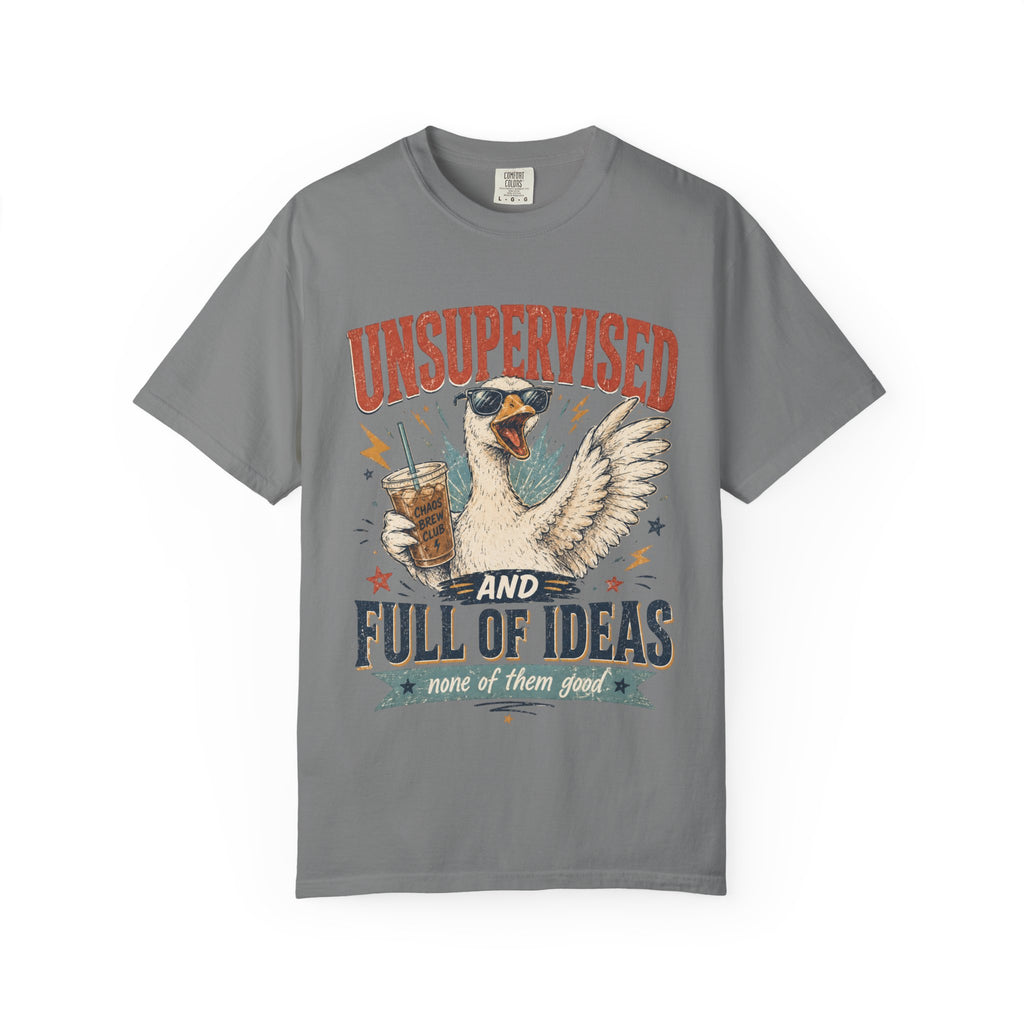 Unsupervised & Full of Ideas Duck Graphic T-Shirt