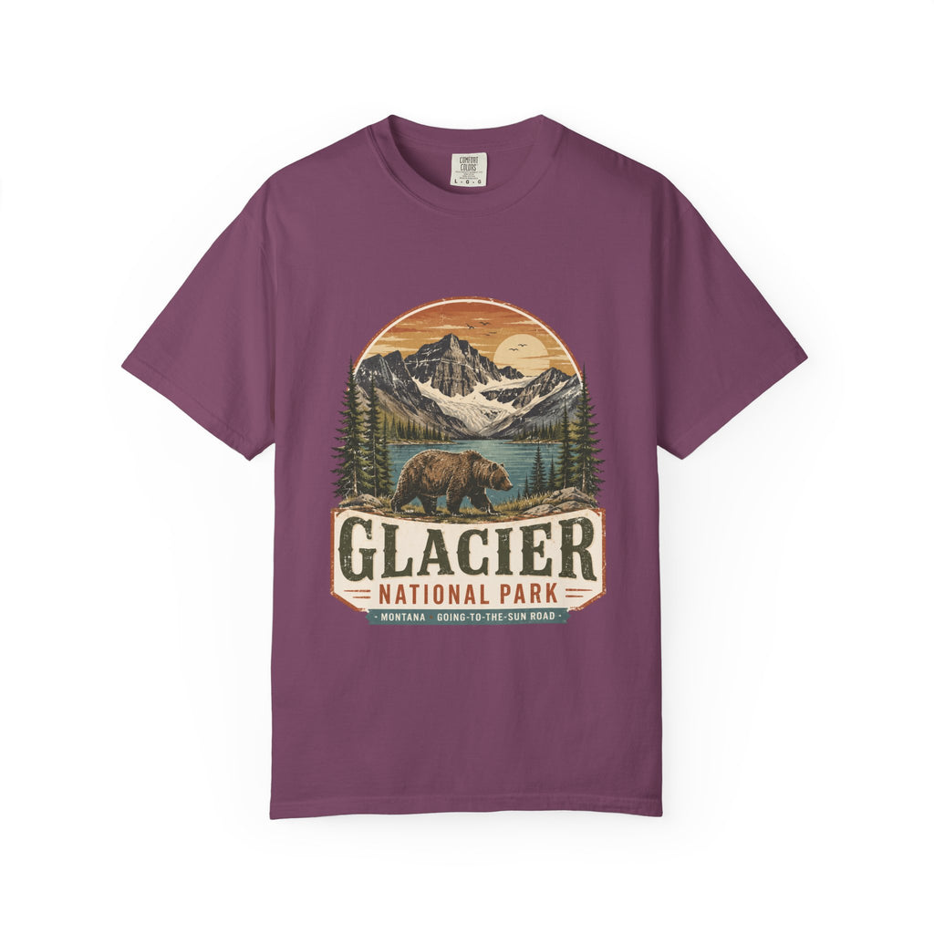 Glacier National Park Vintage Bear T-Shirt