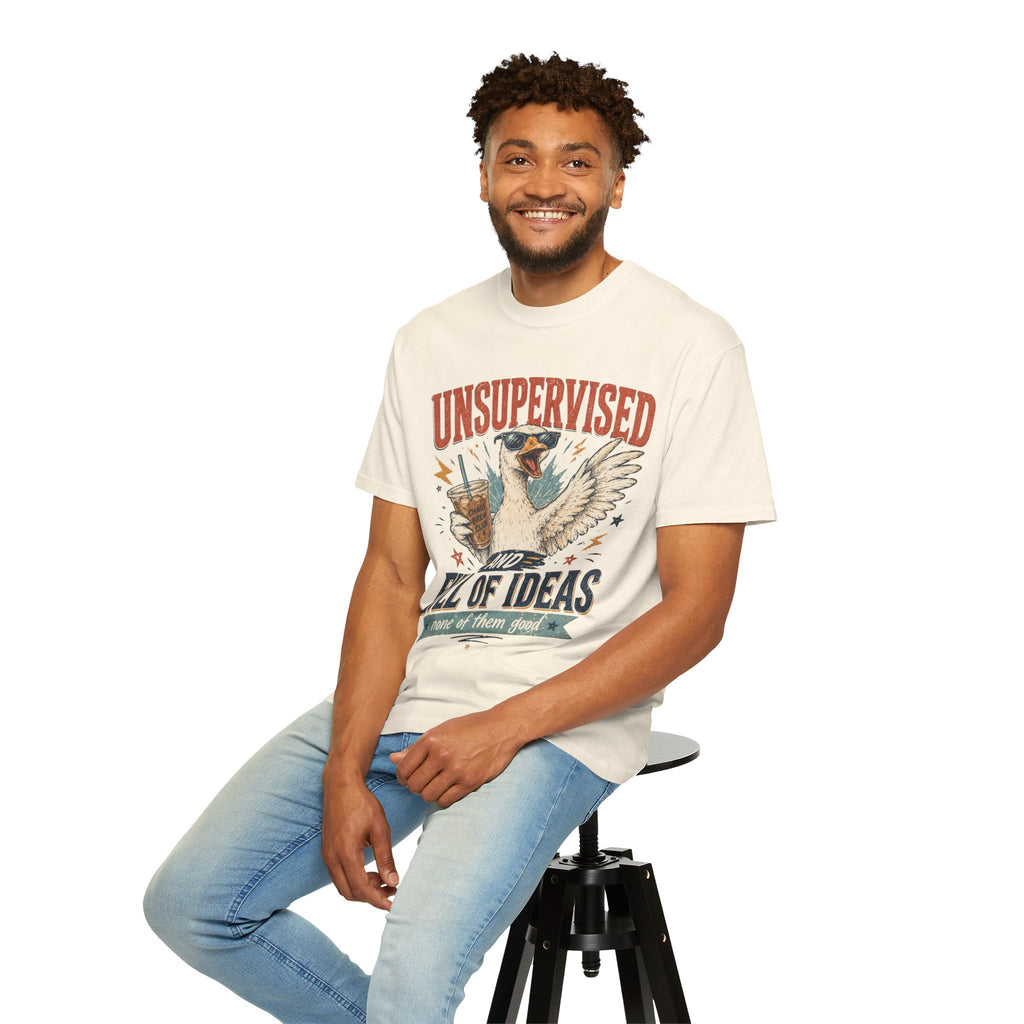 Unsupervised & Full of Ideas Duck Graphic T-Shirt