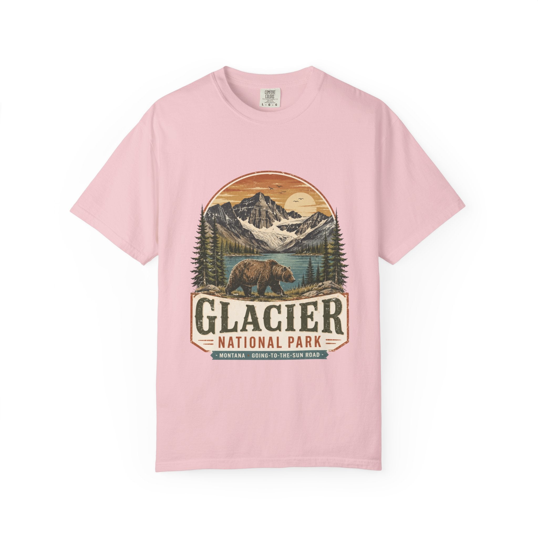 Glacier National Park Vintage Bear T-Shirt
