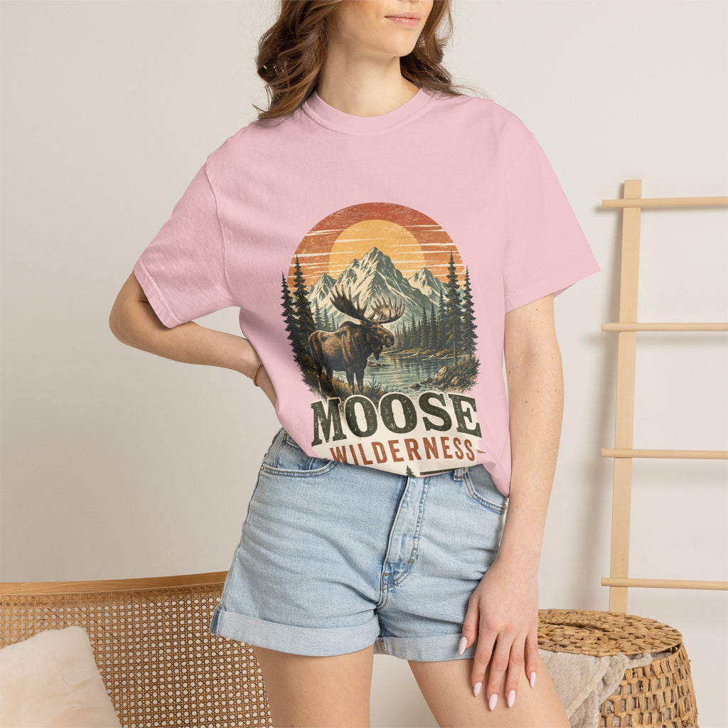 Moose Wilderness T-Shirt — Vintage Mountain Outdoor Adventure Tee