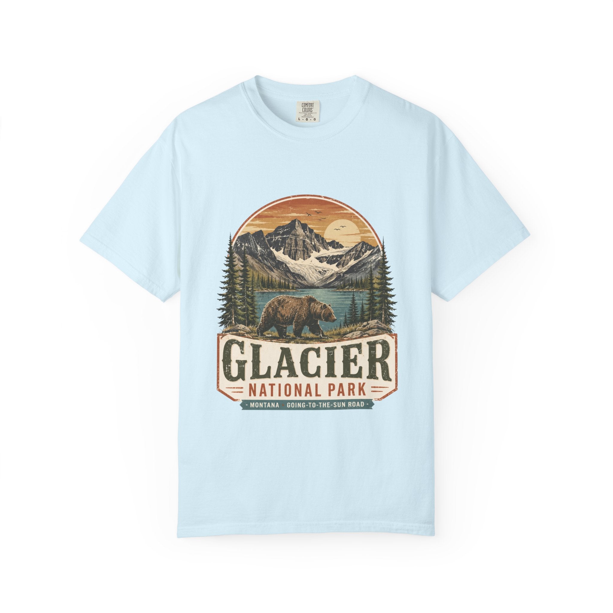 Glacier National Park Vintage Bear T-Shirt