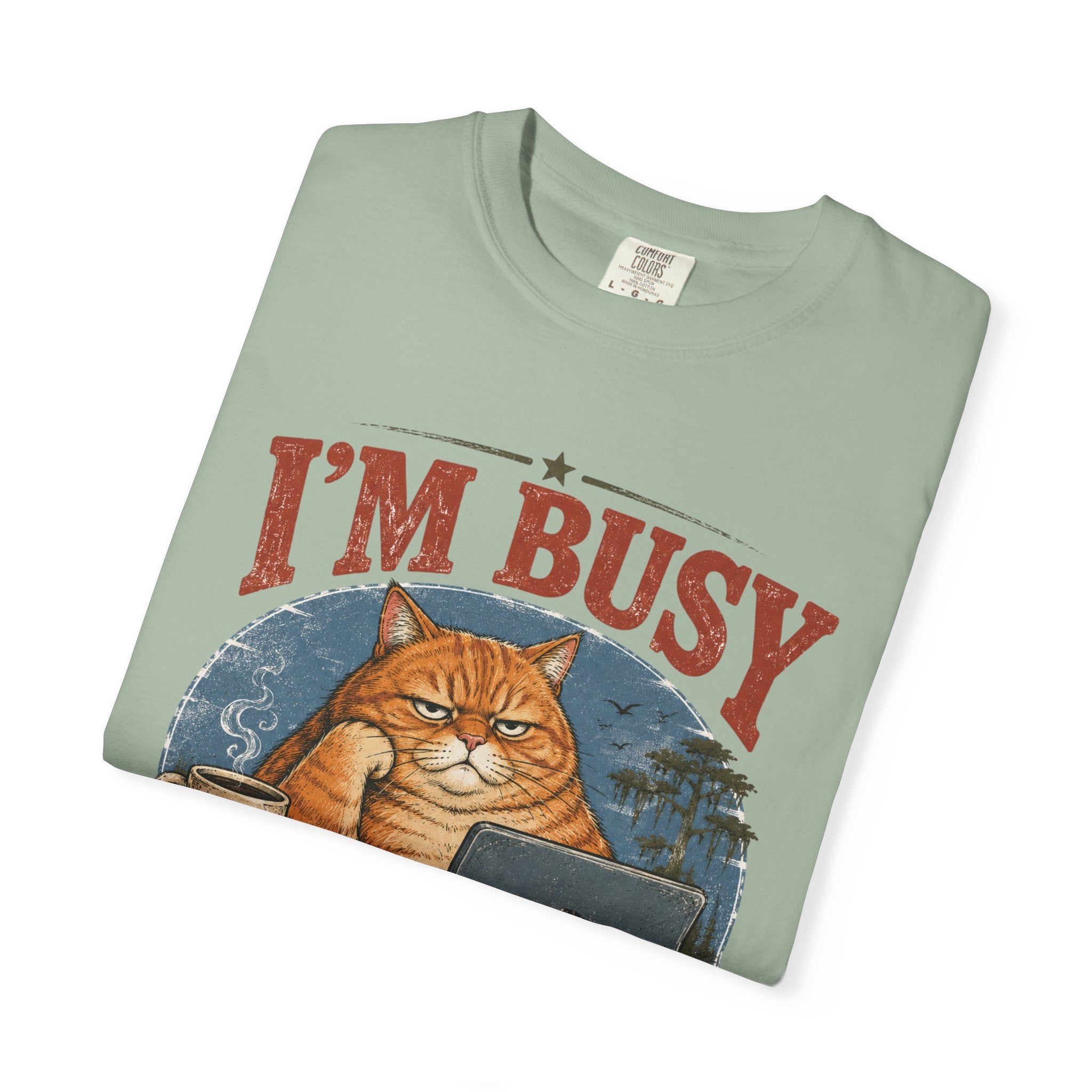 I'm Busy Doing Nothing Professionally Cat T-Shirt