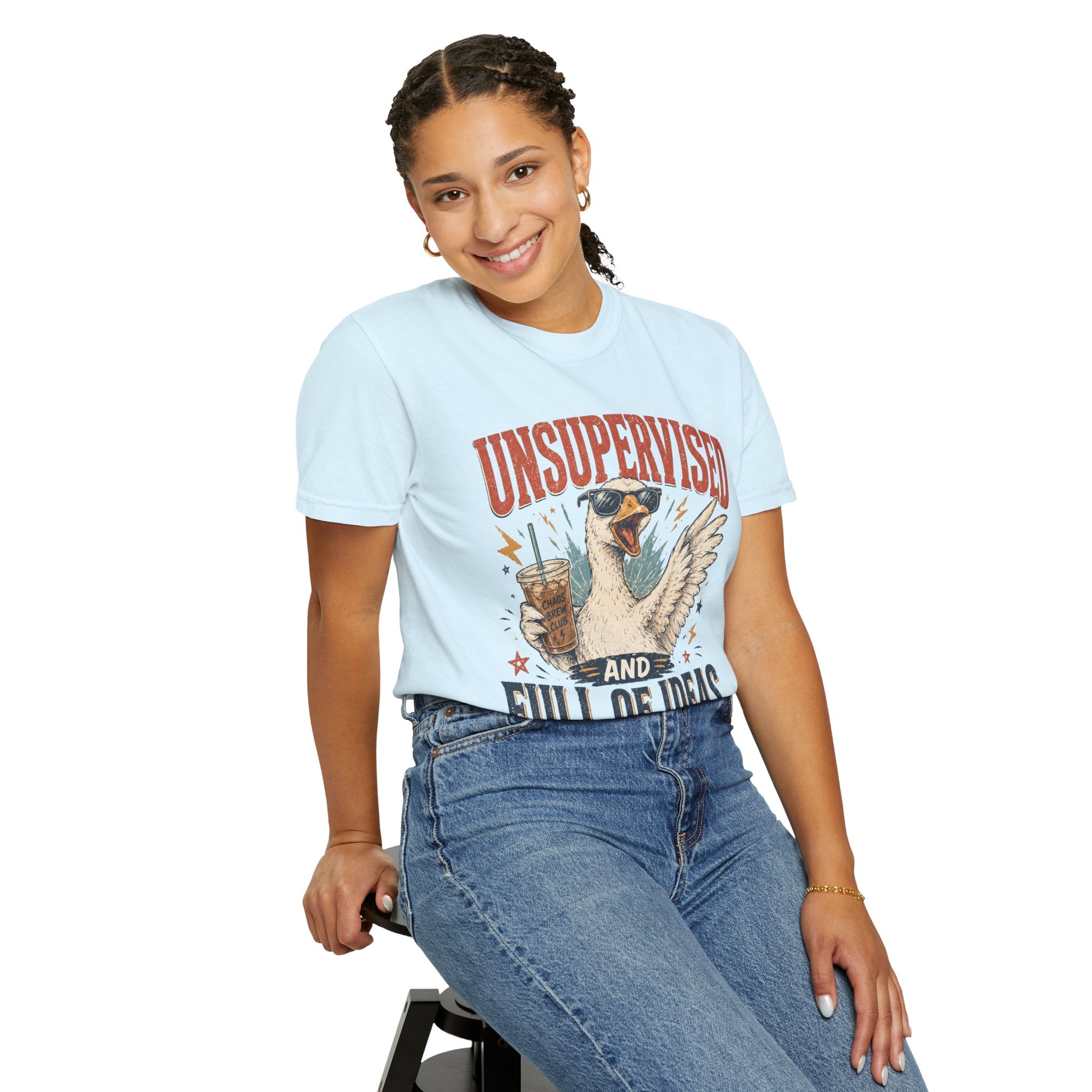 Unsupervised & Full of Ideas Duck Graphic T-Shirt