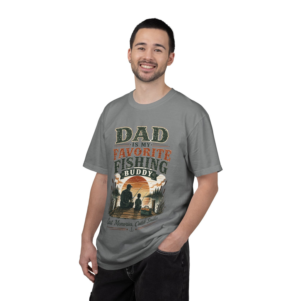 Dad Is My Favorite Fishing Buddy T-Shirt — Father’s Day Fishing Tee