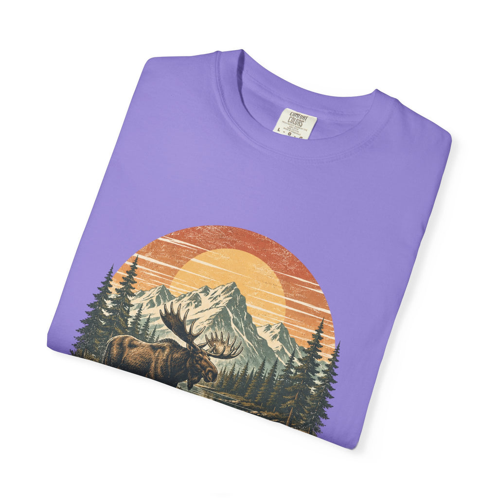 Moose Wilderness T-Shirt — Vintage Mountain Outdoor Adventure Tee
