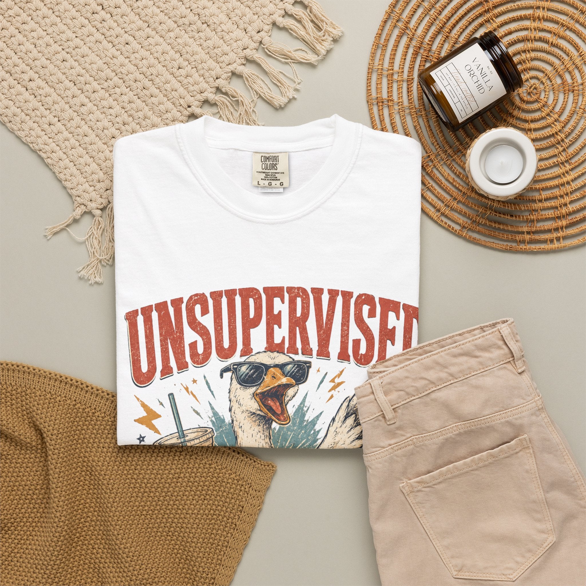 Unsupervised & Full of Ideas Duck Graphic T-Shirt