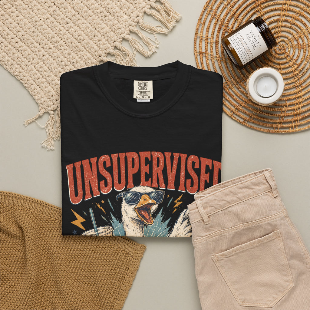 Unsupervised & Full of Ideas Duck Graphic T-Shirt