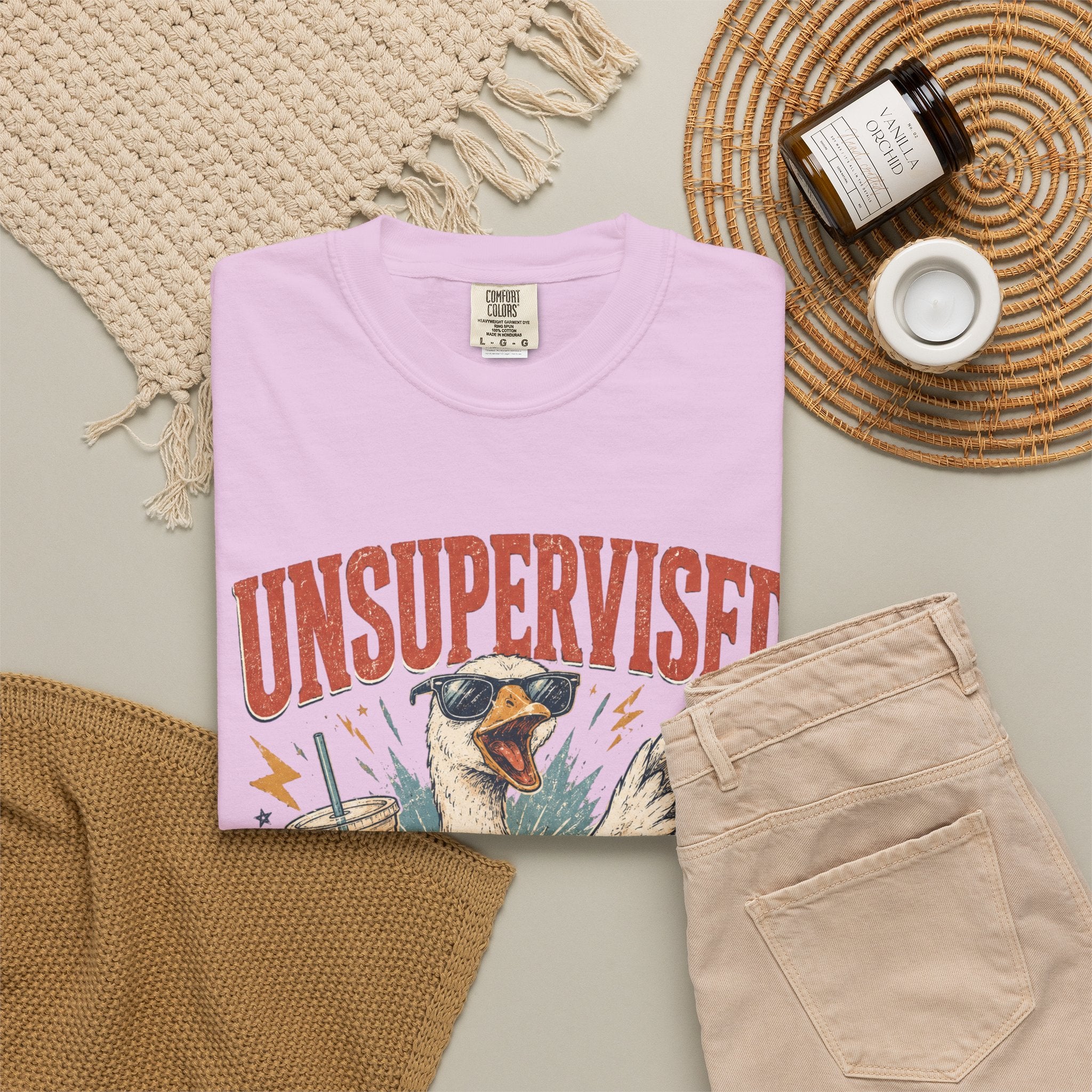 Unsupervised & Full of Ideas Duck Graphic T-Shirt