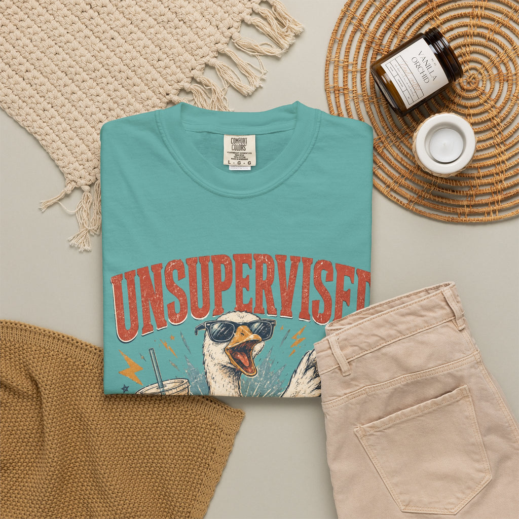 Unsupervised & Full of Ideas Duck Graphic T-Shirt