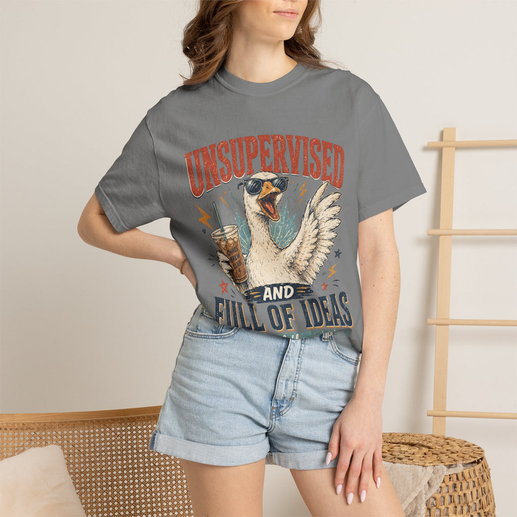 Unsupervised & Full of Ideas Duck Graphic T-Shirt