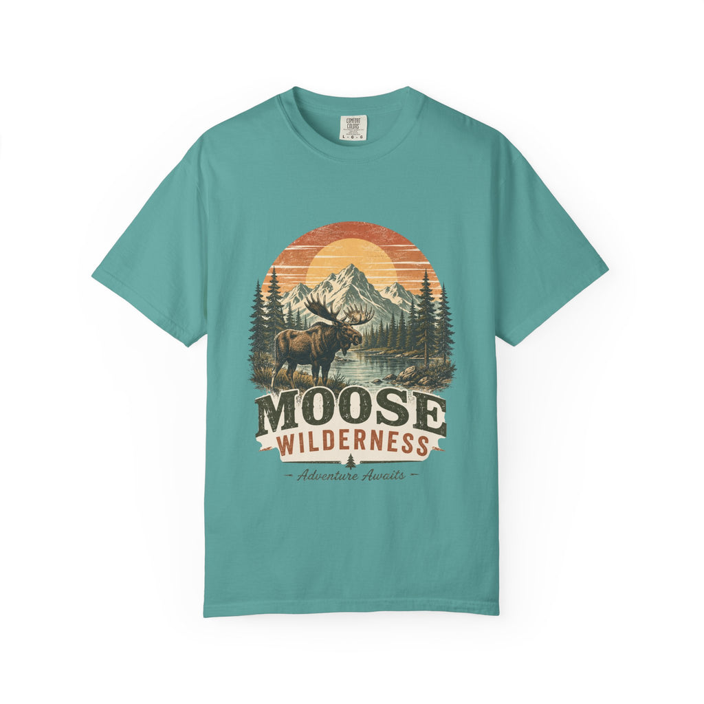 Moose Wilderness T-Shirt — Vintage Mountain Outdoor Adventure Tee