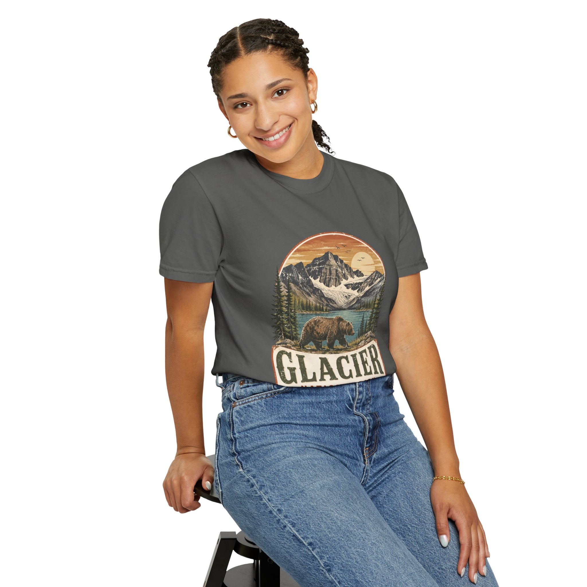 Glacier National Park Vintage Bear T-Shirt