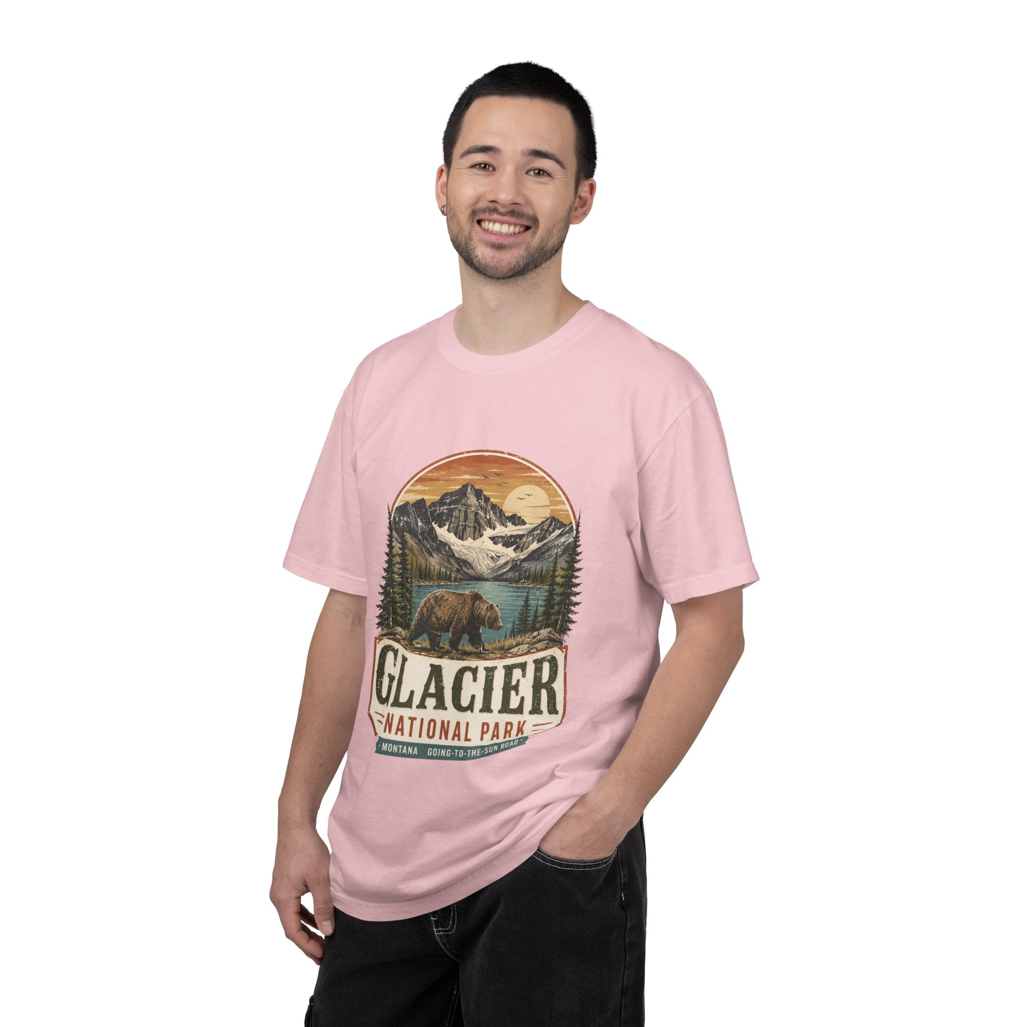 Glacier National Park Vintage Bear T-Shirt