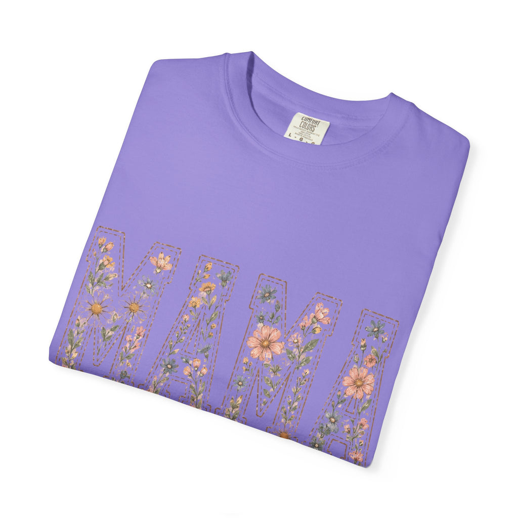 Mama Floral T‑Shirt – 'Wildly Loved' Bow Design, Mother's Day Gift