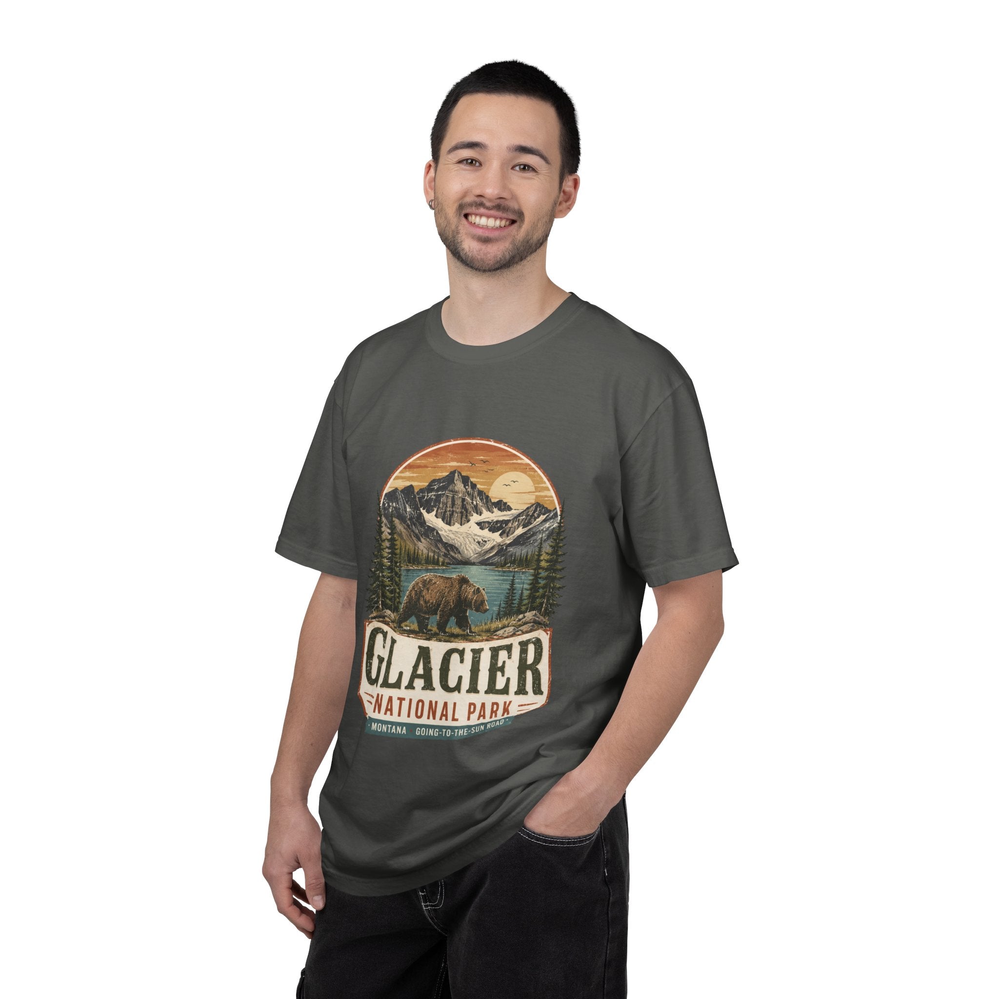 Glacier National Park Vintage Bear T-Shirt
