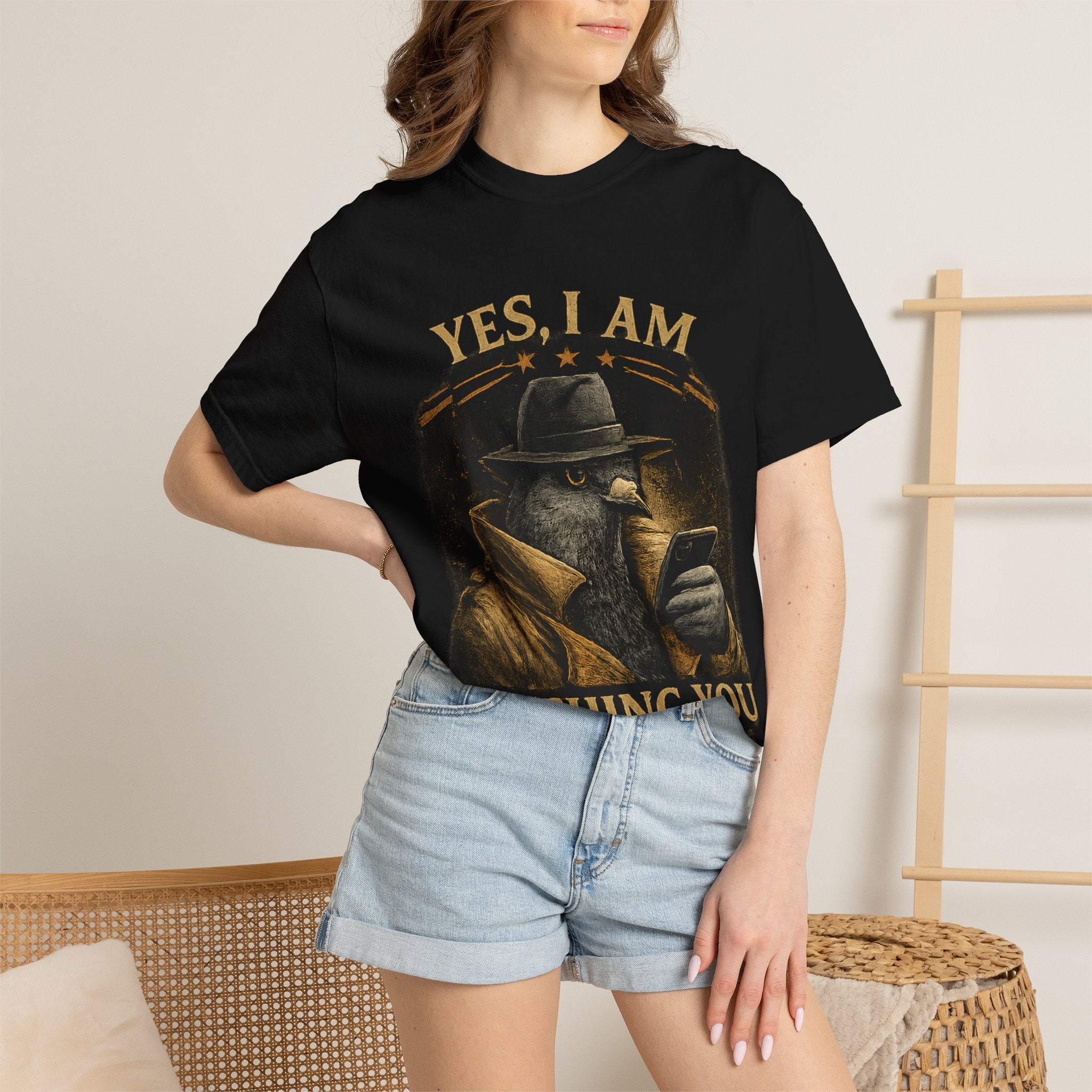 Yes I Am Watching You T-Shirt — Vintage Detective Spy Graphic Tee