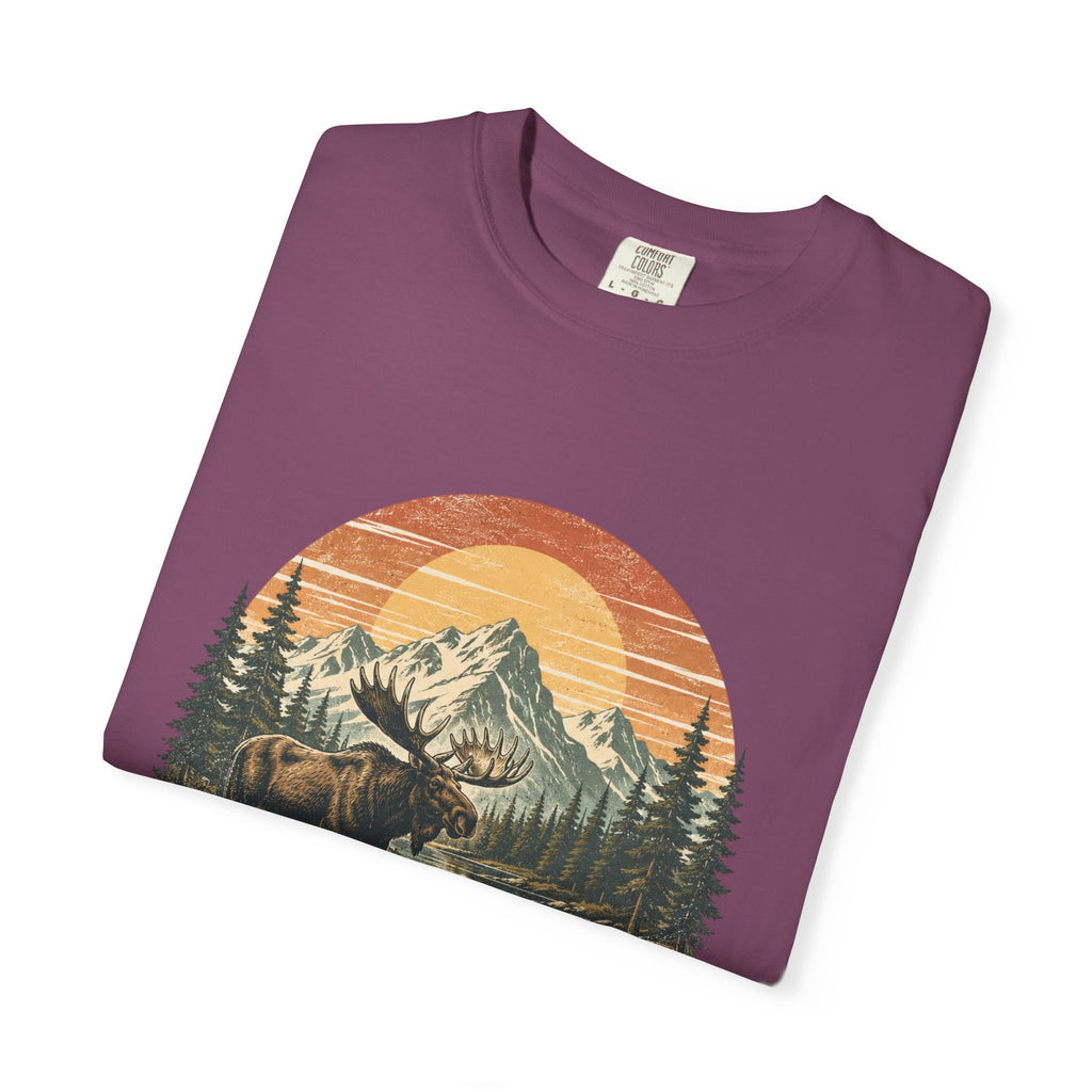 Moose Wilderness T-Shirt — Vintage Mountain Outdoor Adventure Tee