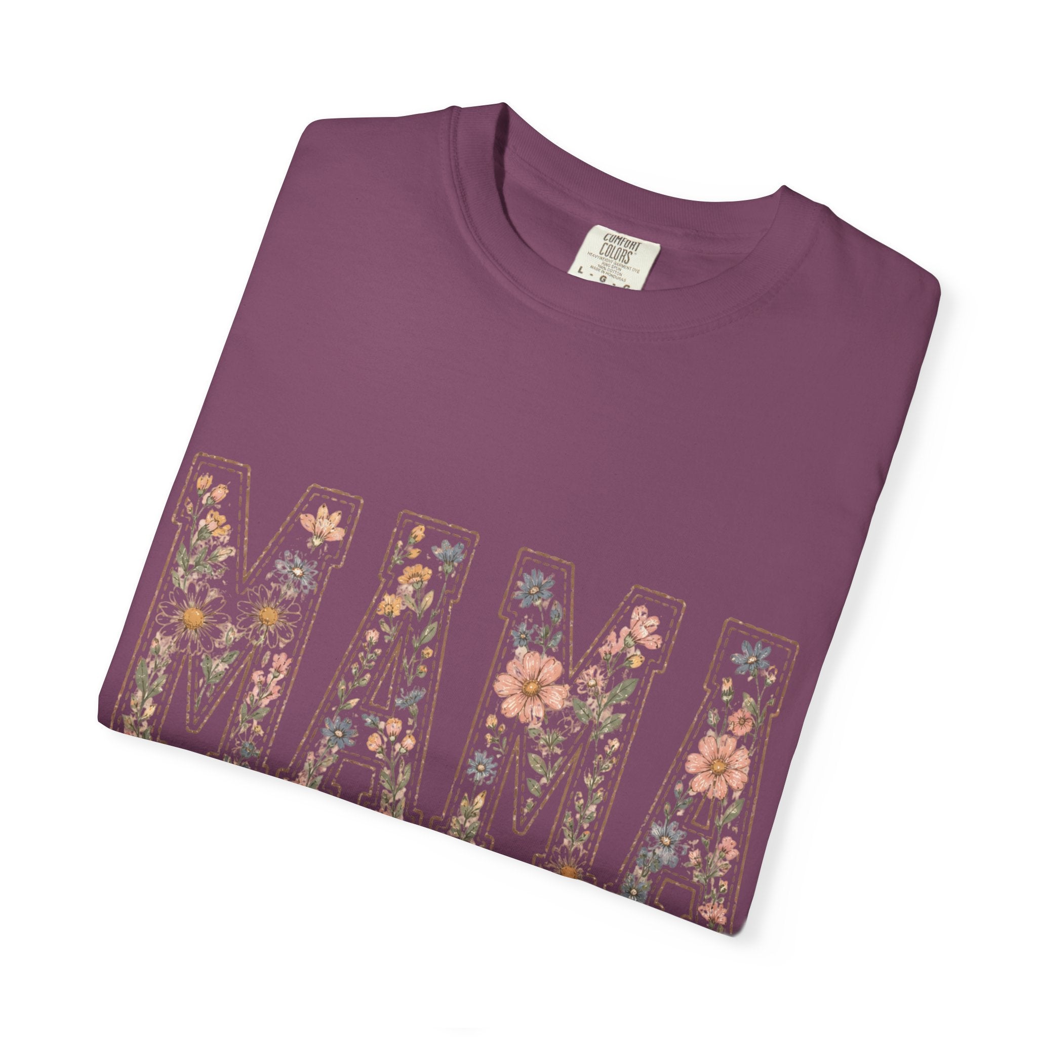 Mama Floral T‑Shirt – 'Wildly Loved' Bow Design, Mother's Day Gift