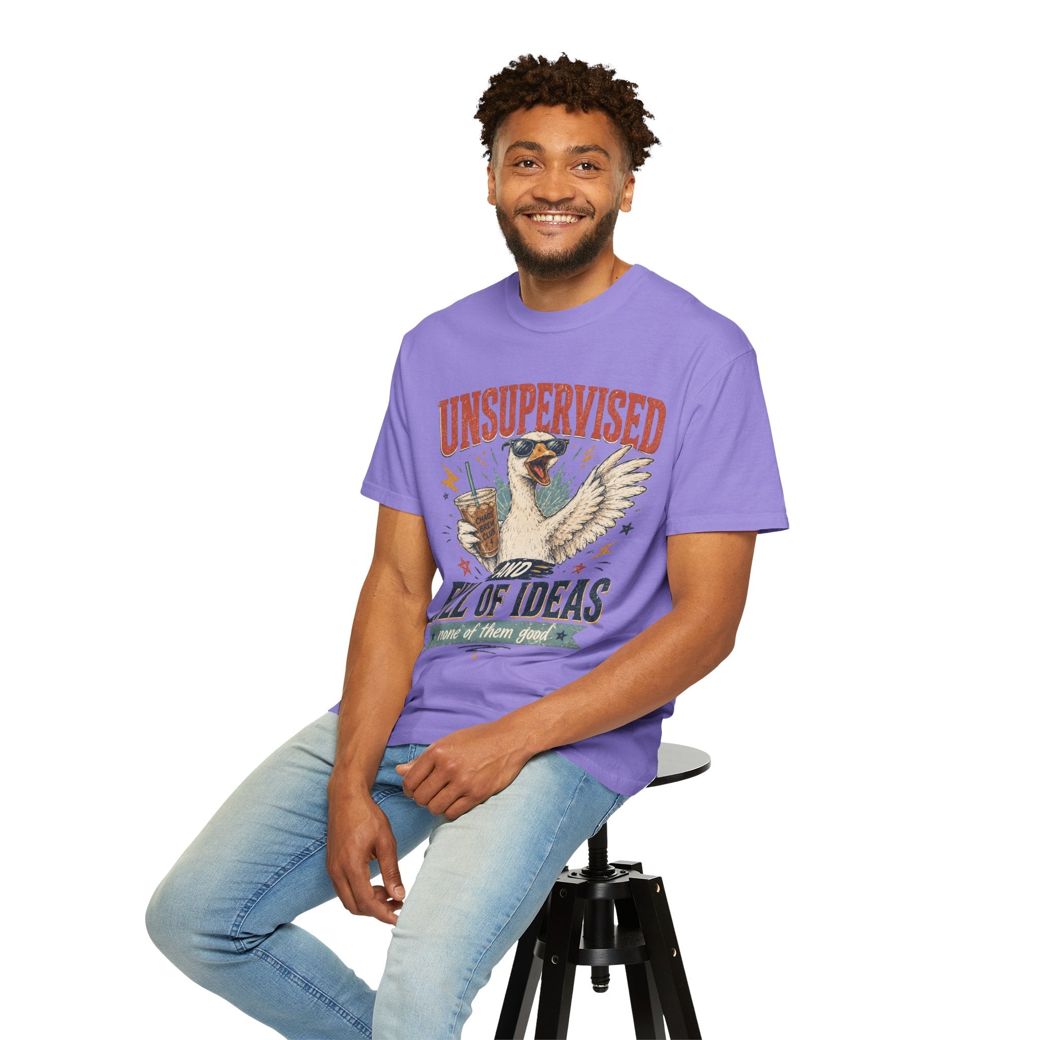 Unsupervised & Full of Ideas Duck Graphic T-Shirt