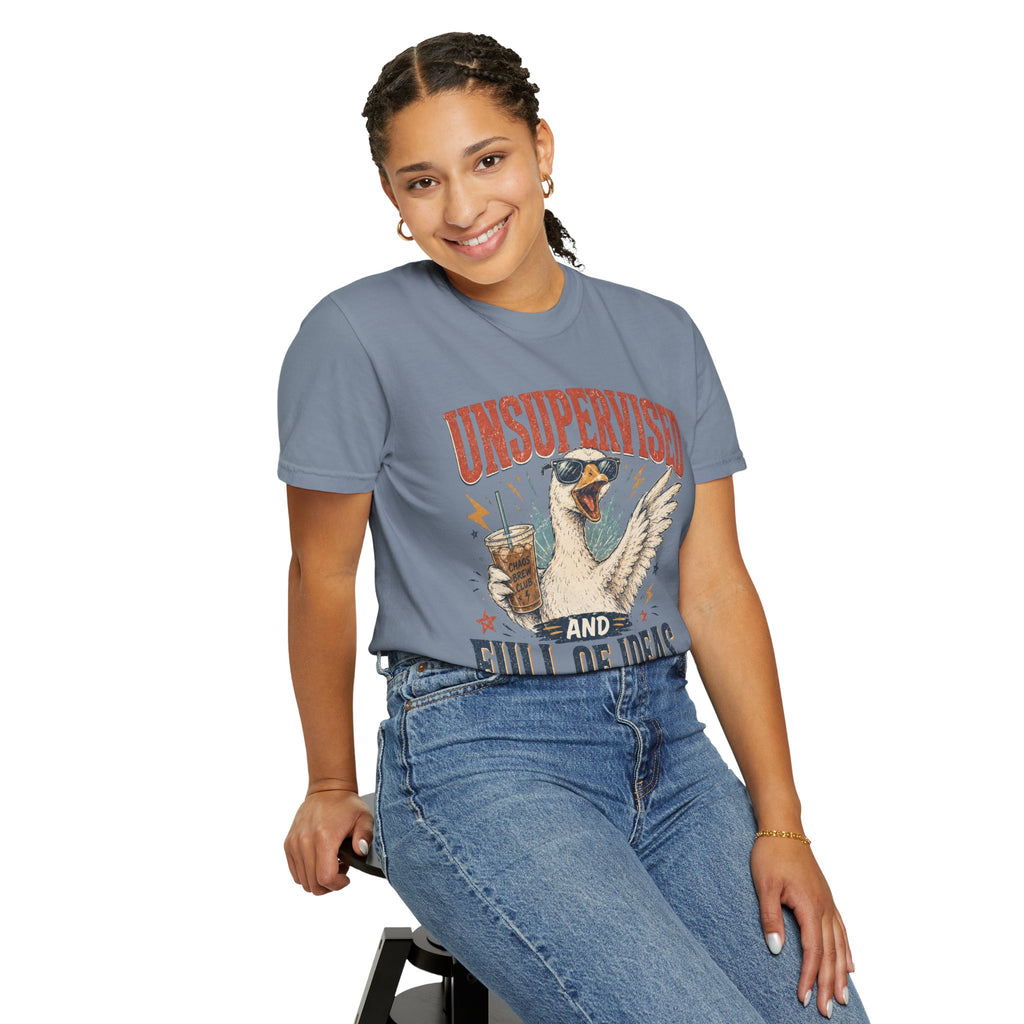 Unsupervised & Full of Ideas Duck Graphic T-Shirt