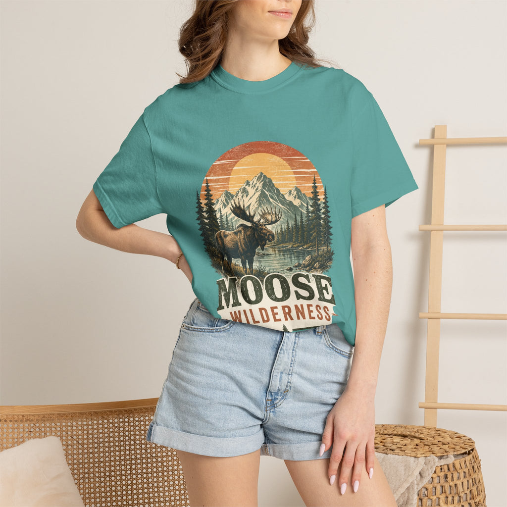 Moose Wilderness T-Shirt — Vintage Mountain Outdoor Adventure Tee
