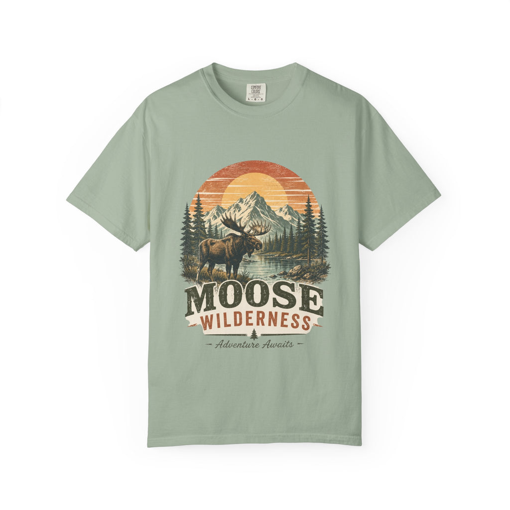 Moose Wilderness T-Shirt — Vintage Mountain Outdoor Adventure Tee