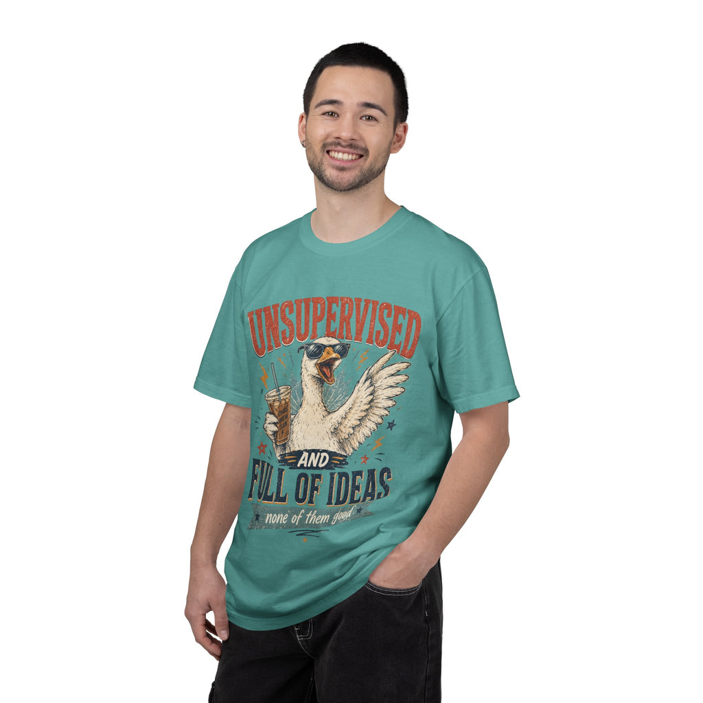 Unsupervised & Full of Ideas Duck Graphic T-Shirt