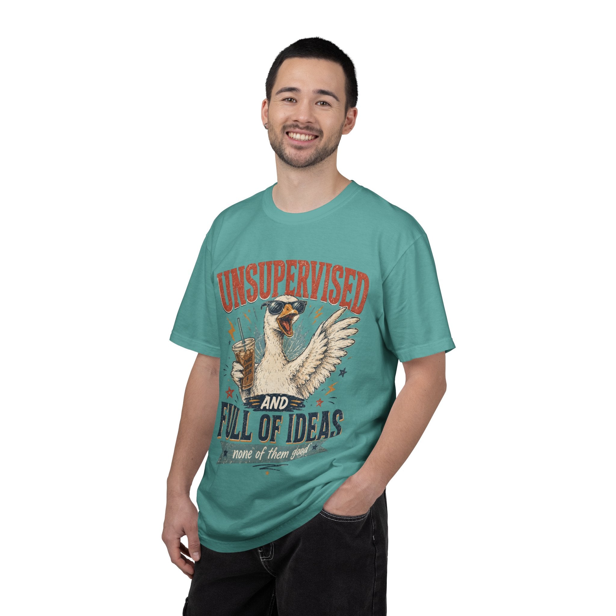 Unsupervised & Full of Ideas Duck Graphic T-Shirt