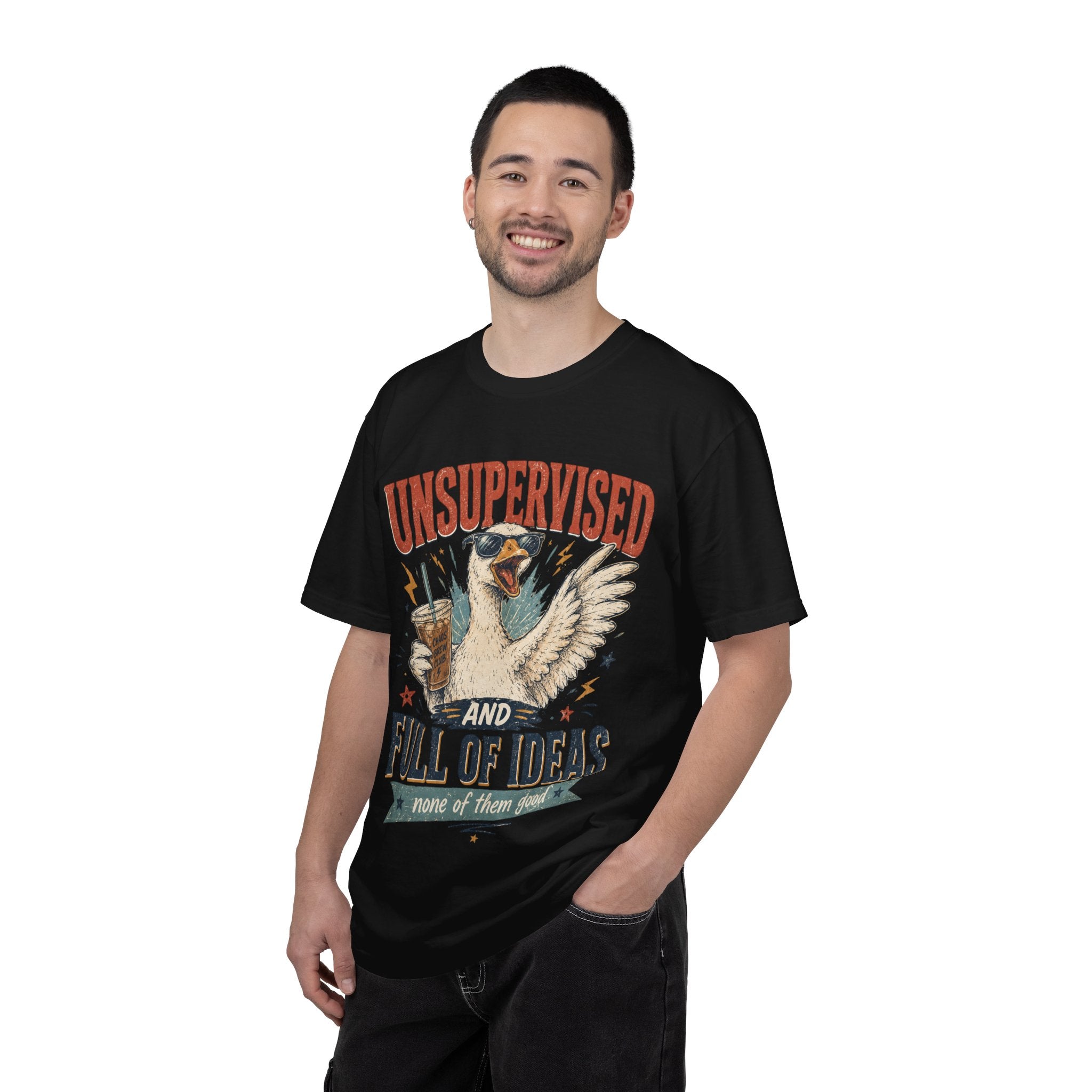 Unsupervised & Full of Ideas Duck Graphic T-Shirt