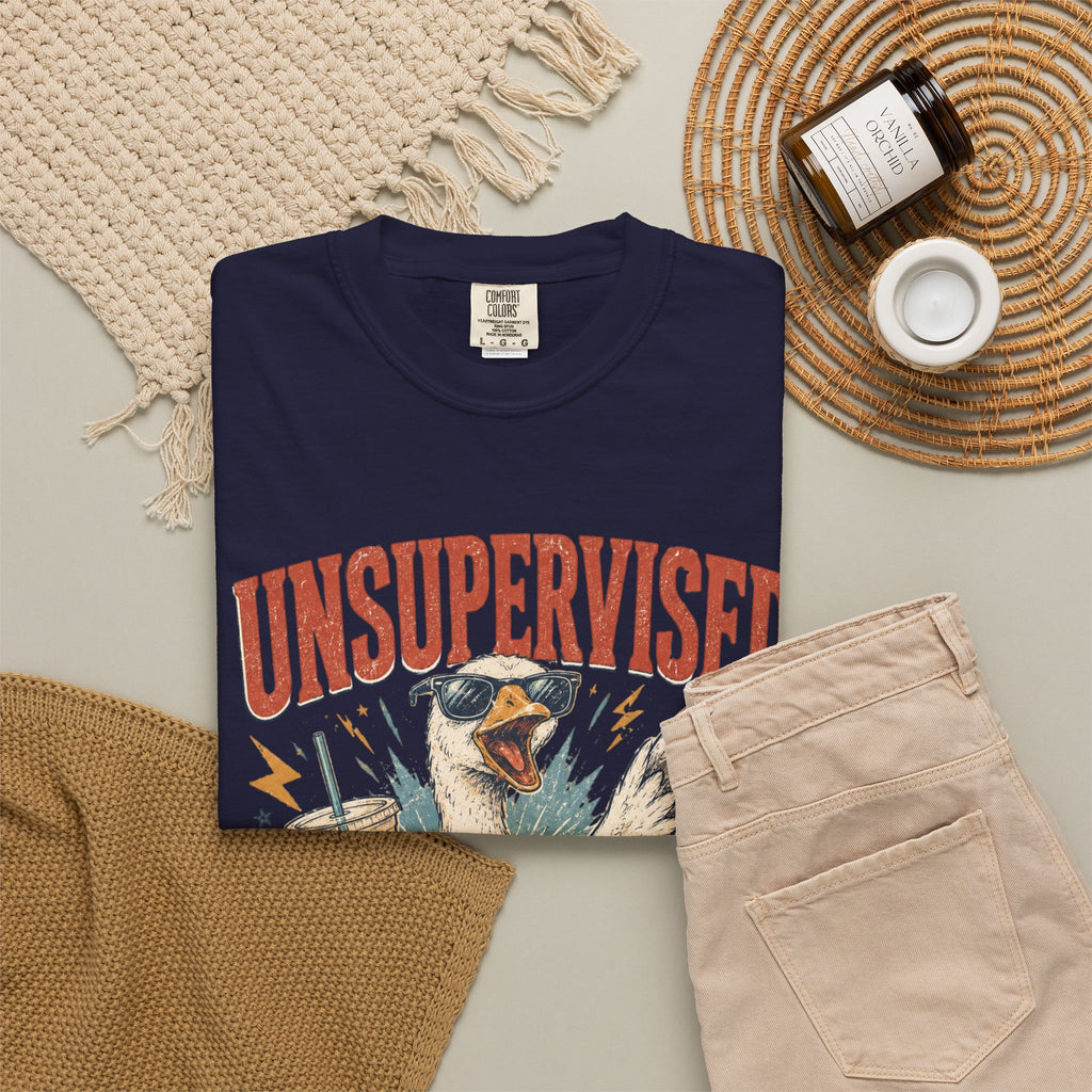 Unsupervised & Full of Ideas Duck Graphic T-Shirt