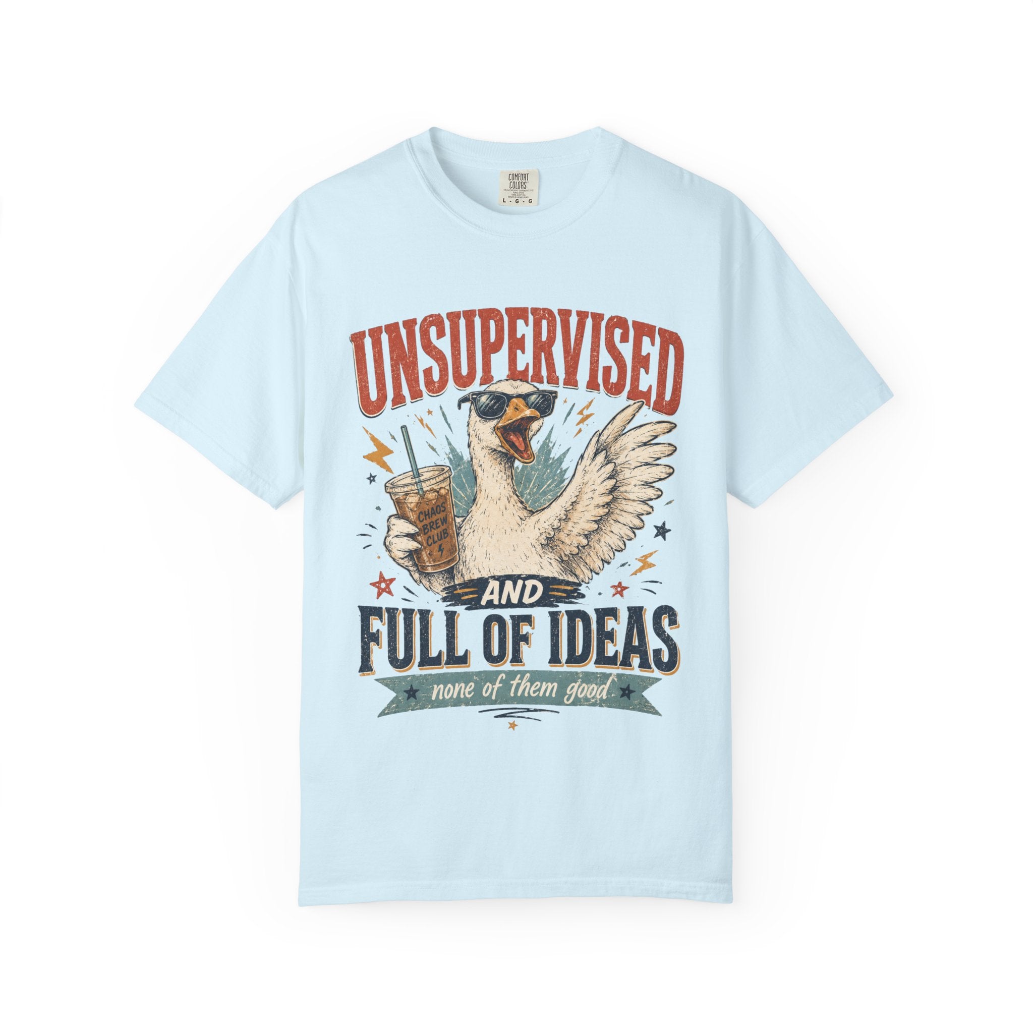Unsupervised & Full of Ideas Duck Graphic T-Shirt