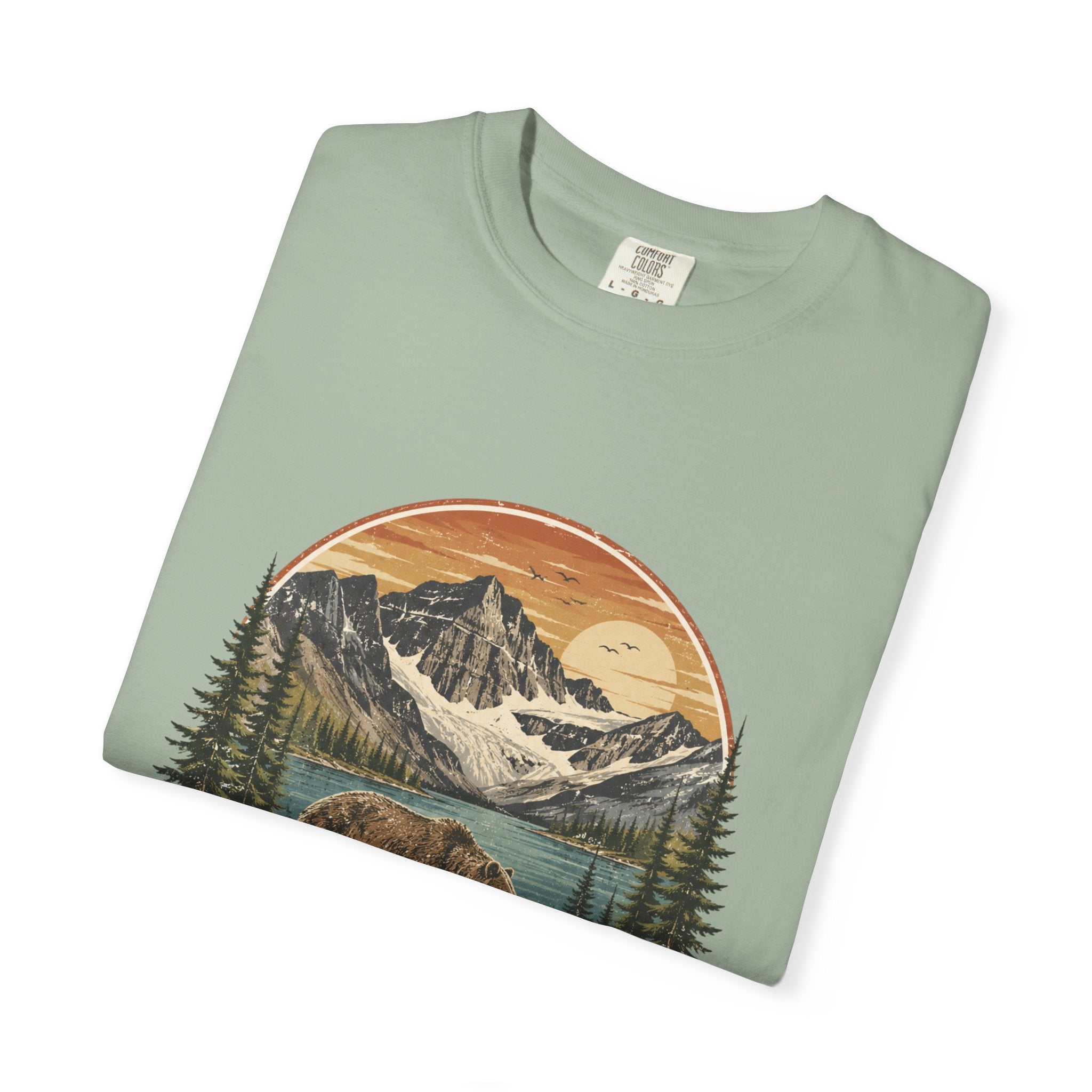 Glacier National Park Vintage Bear T-Shirt
