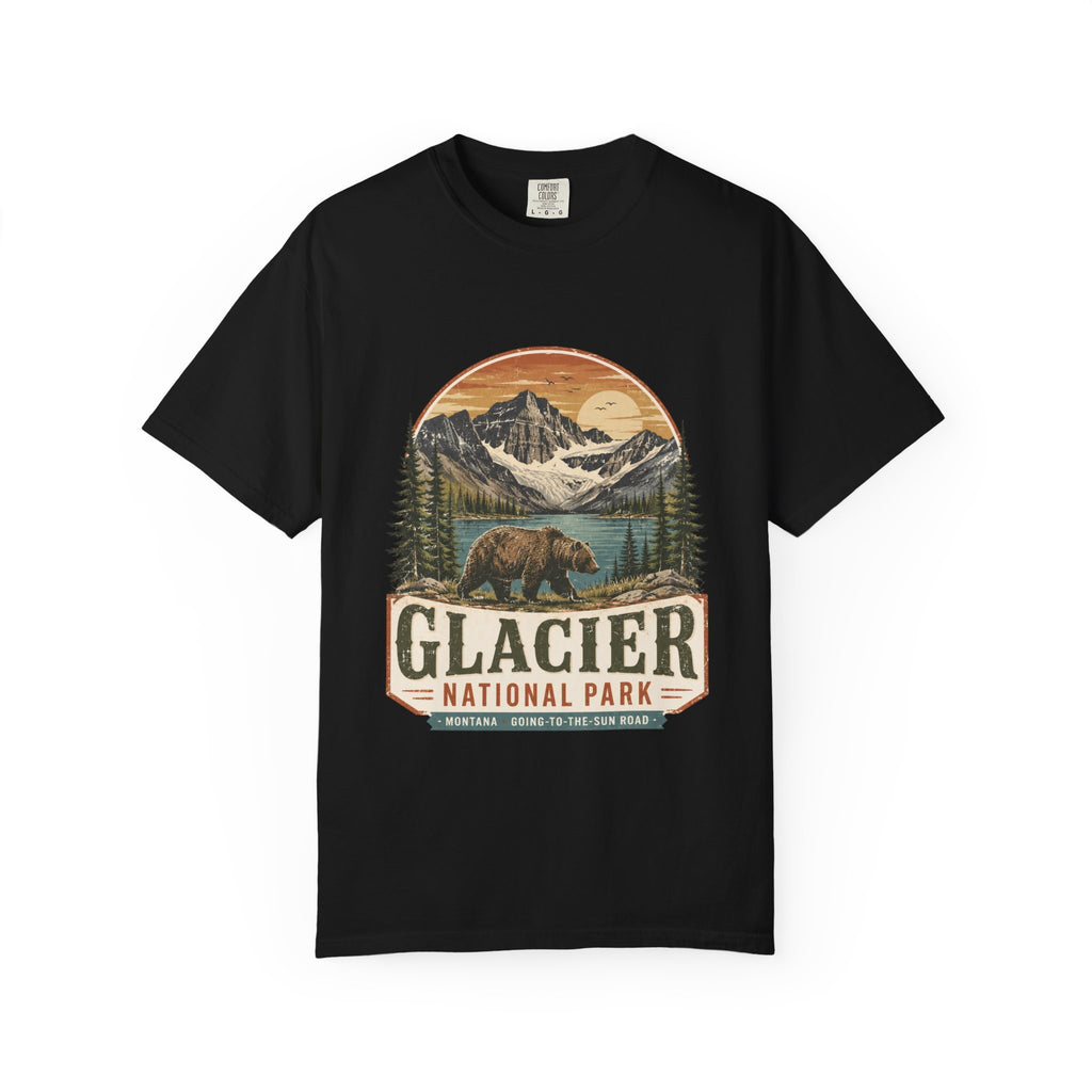 Glacier National Park Vintage Bear T-Shirt