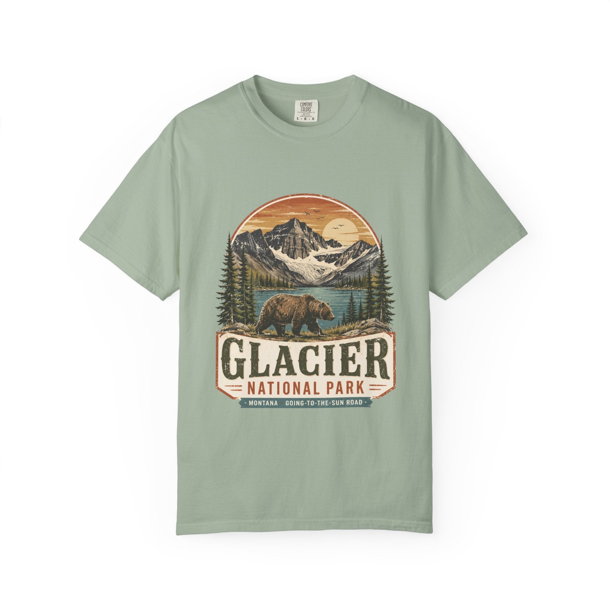 Glacier National Park Vintage Bear T-Shirt