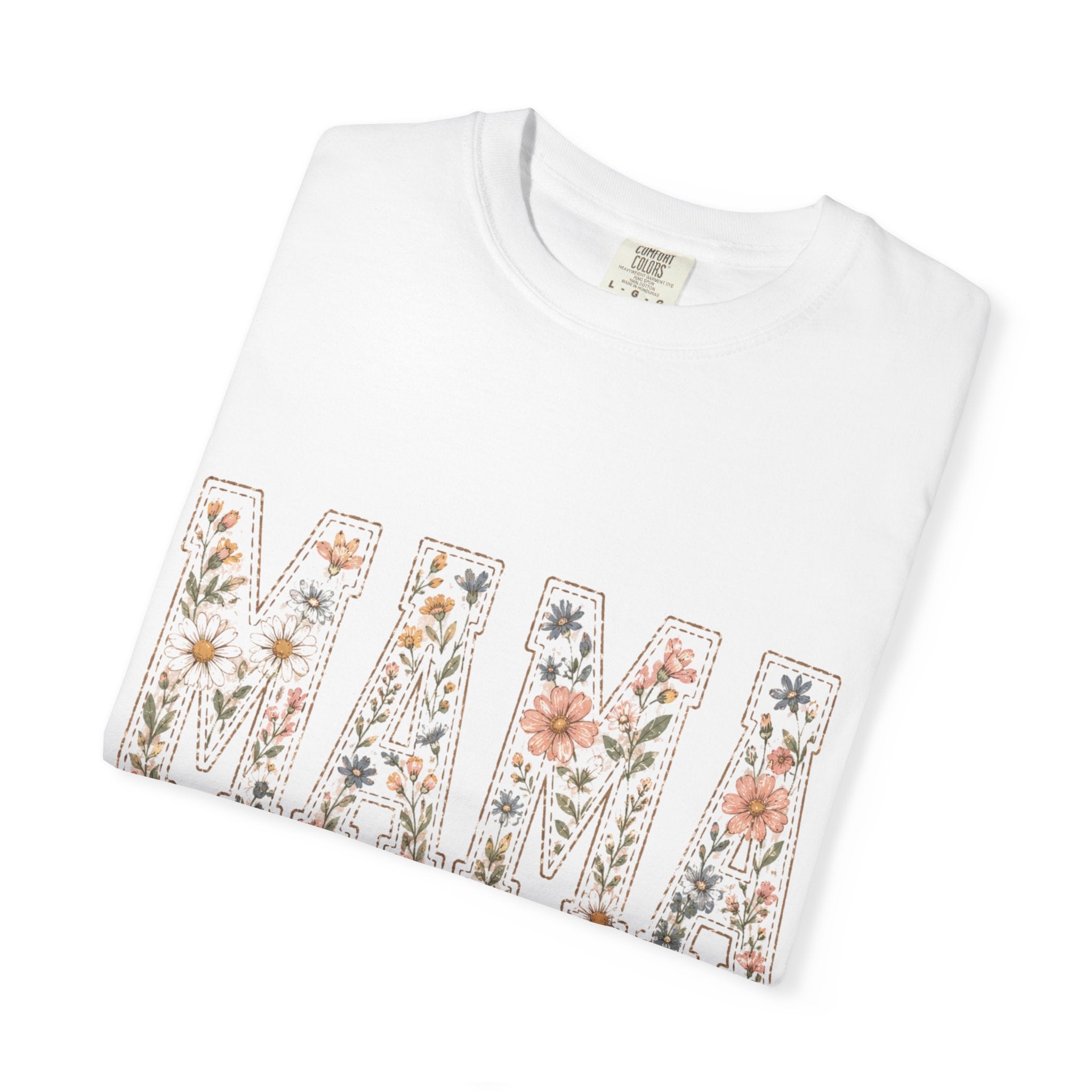 Mama Floral T‑Shirt – 'Wildly Loved' Bow Design, Mother's Day Gift