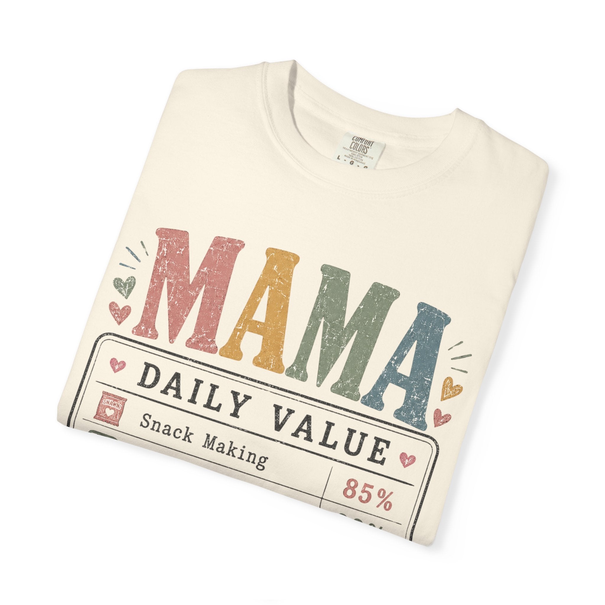 Mama Daily Value T-Shirt — Funny Mom Gift Tee ("Still the best job ever")