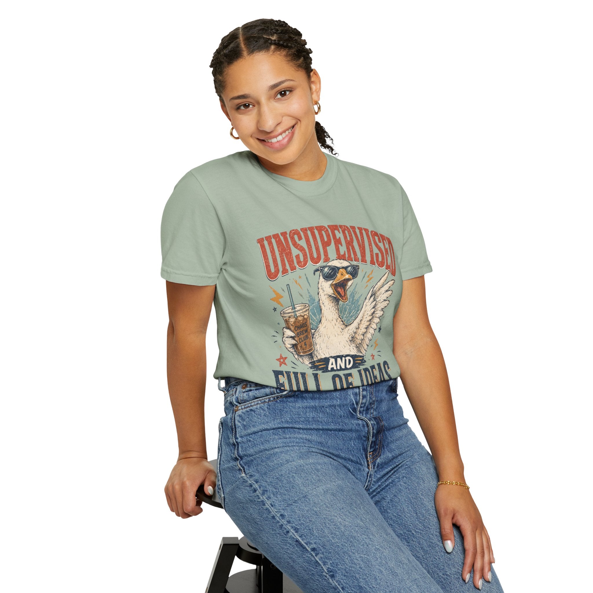 Unsupervised & Full of Ideas Duck Graphic T-Shirt