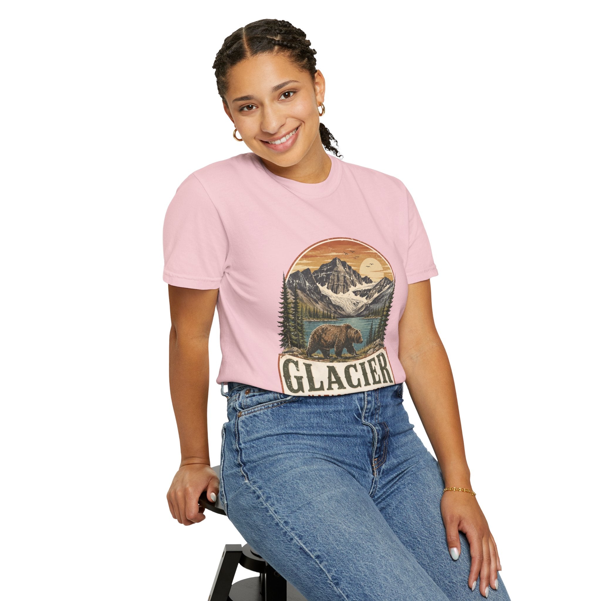 Glacier National Park Vintage Bear T-Shirt