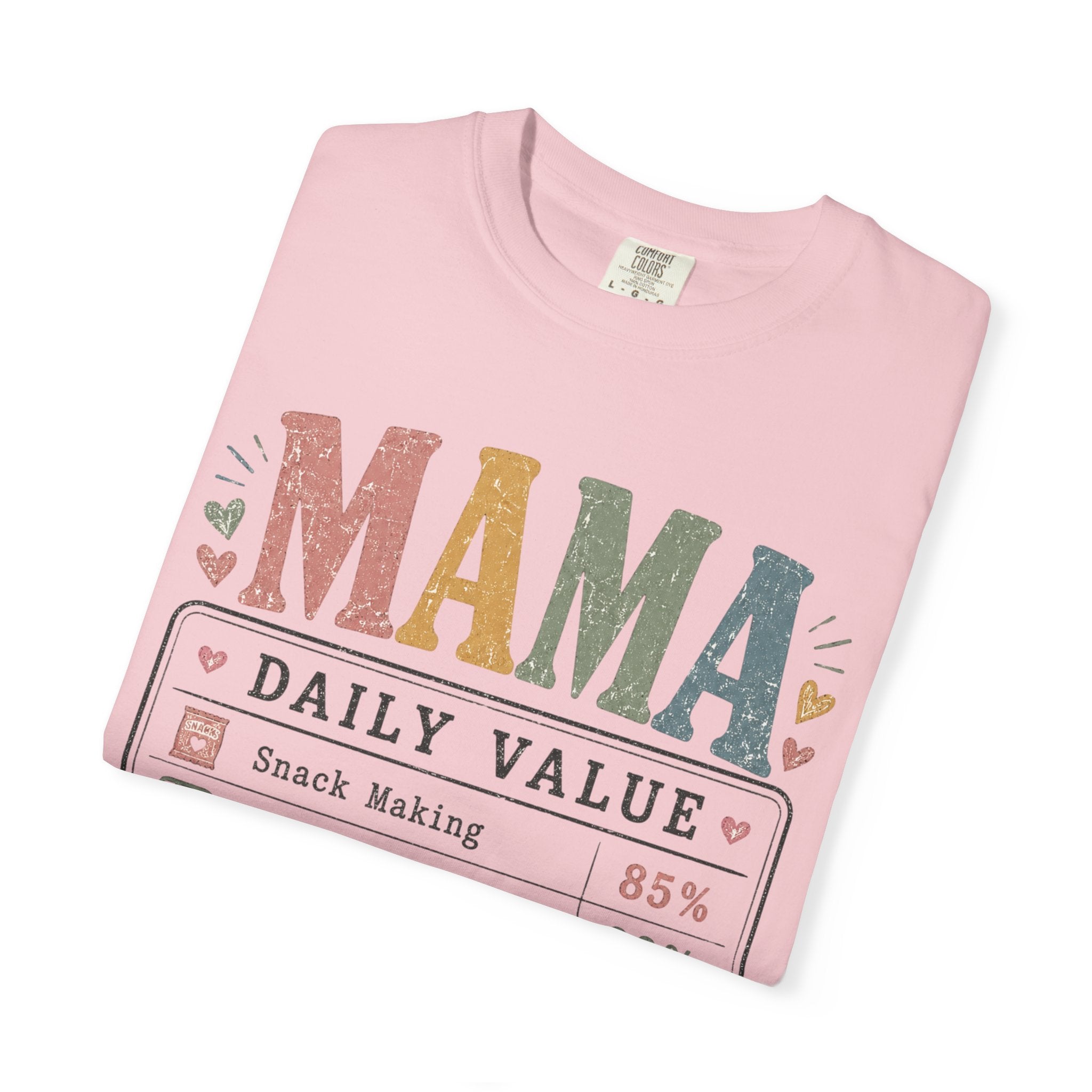 Mama Daily Value T-Shirt — Funny Mom Gift Tee ("Still the best job ever")