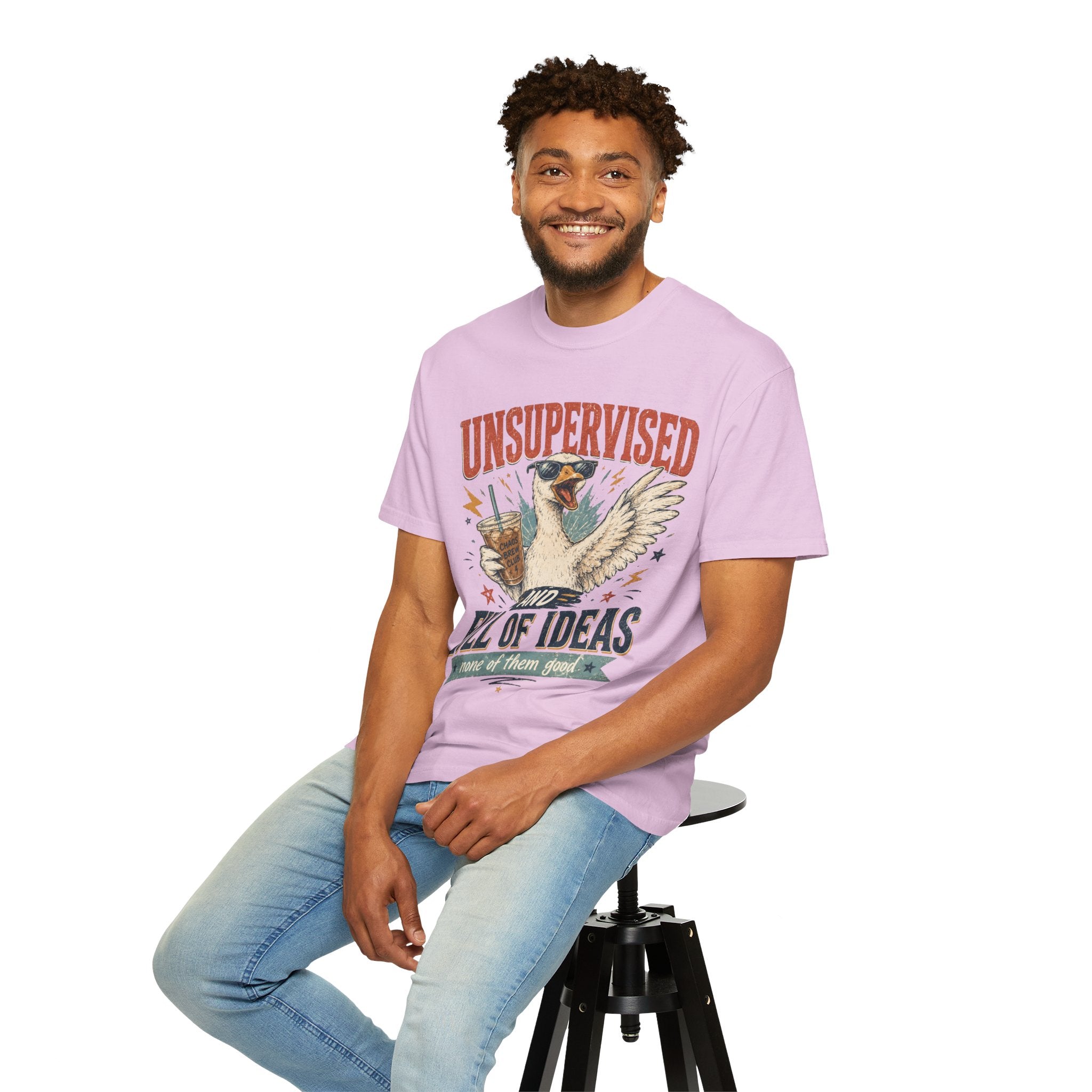 Unsupervised & Full of Ideas Duck Graphic T-Shirt