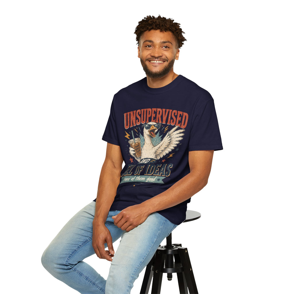 Unsupervised & Full of Ideas Duck Graphic T-Shirt