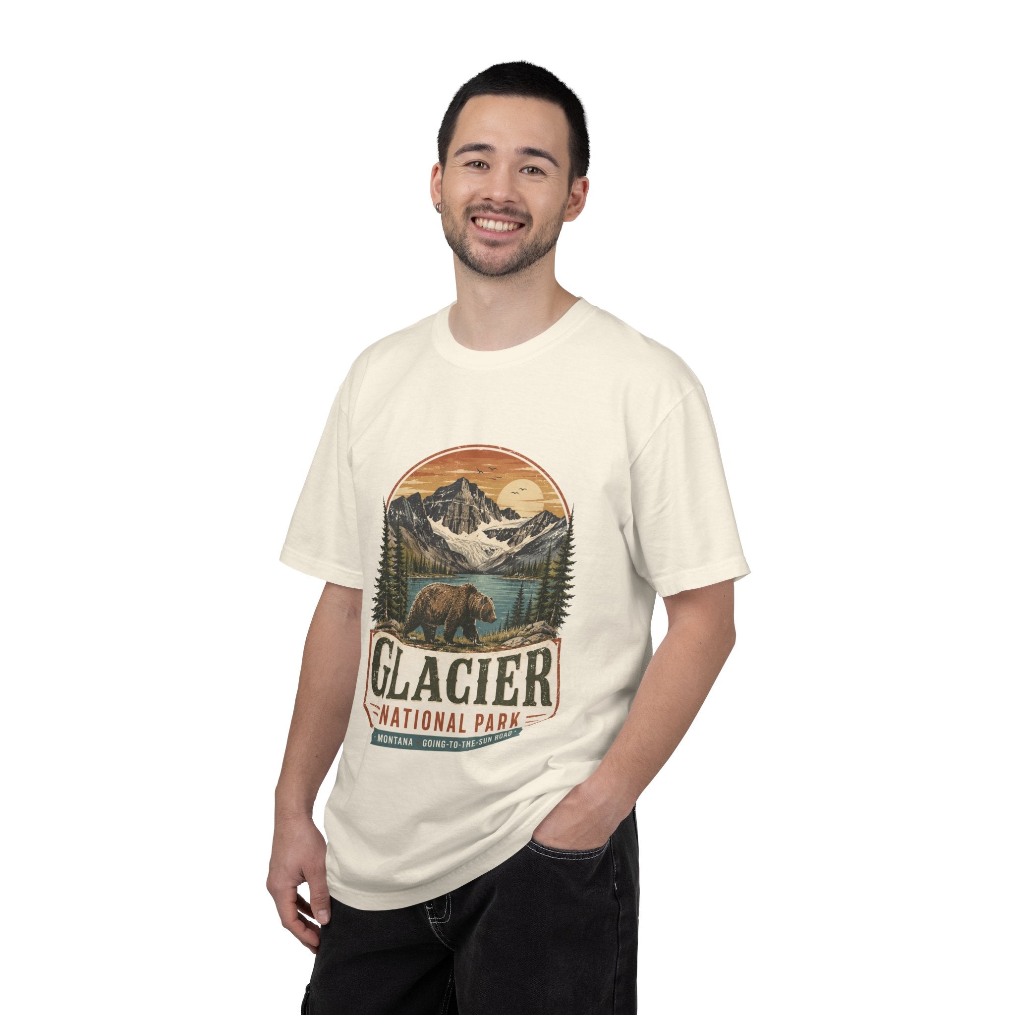 Glacier National Park Vintage Bear T-Shirt
