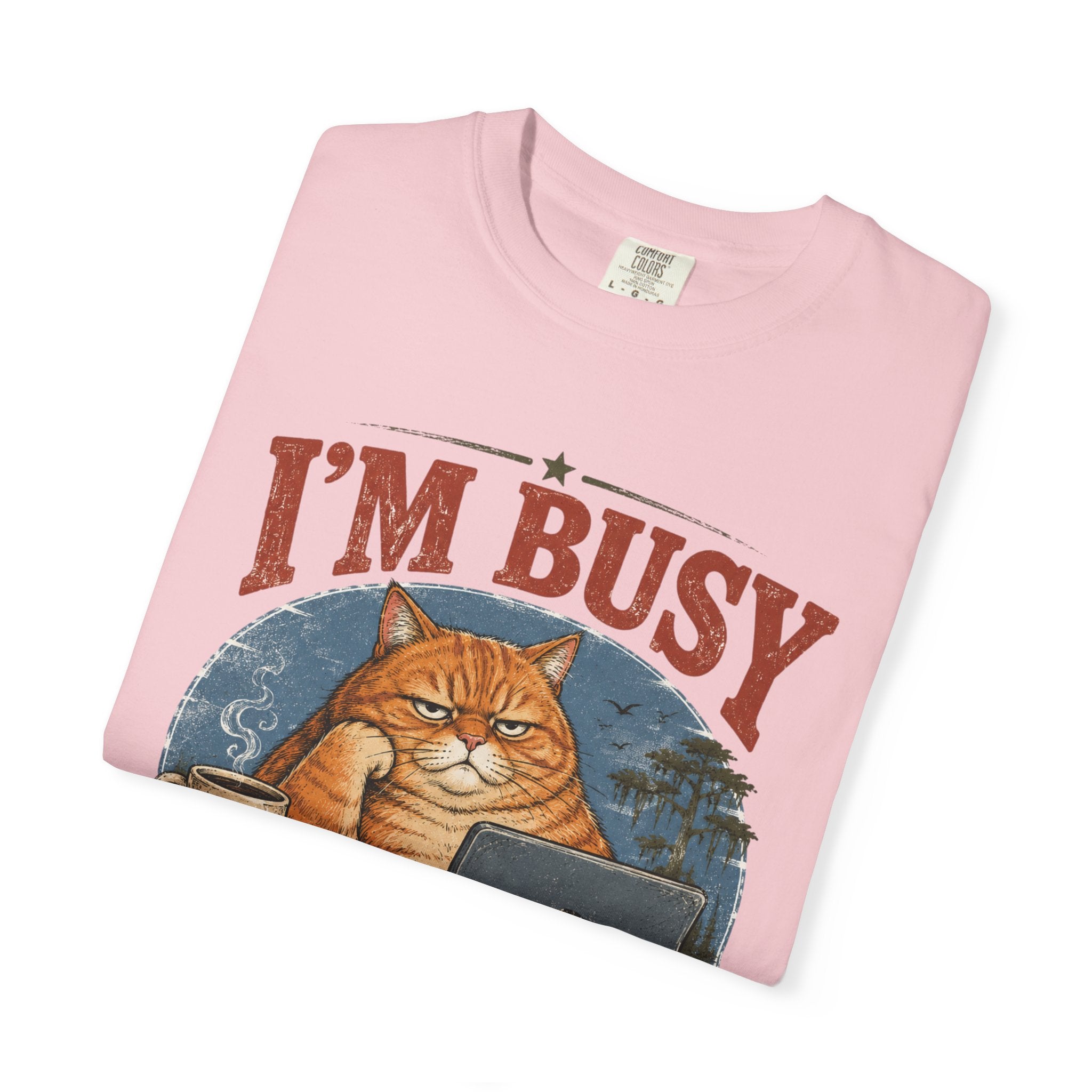 I'm Busy Doing Nothing Professionally Cat T-Shirt
