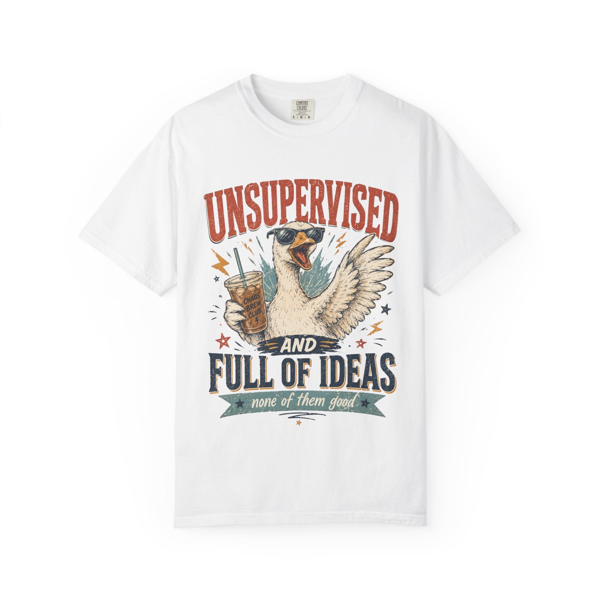 Unsupervised & Full of Ideas Duck Graphic T-Shirt