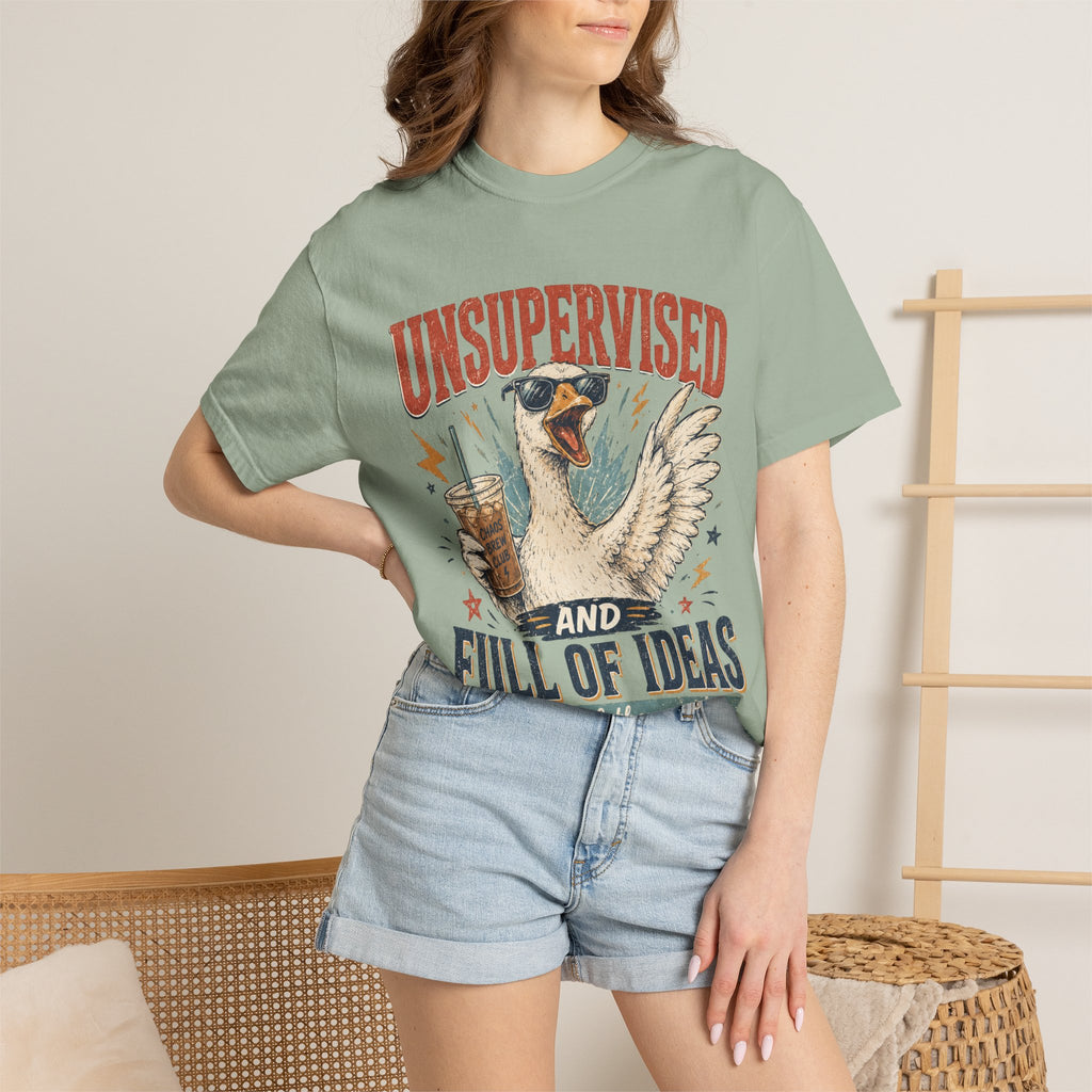 Unsupervised & Full of Ideas Duck Graphic T-Shirt