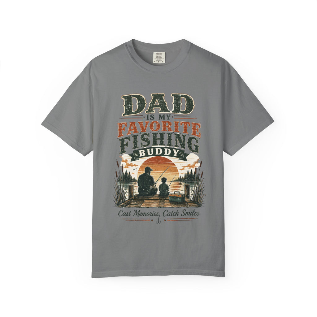 Dad Is My Favorite Fishing Buddy T-Shirt — Father’s Day Fishing Tee