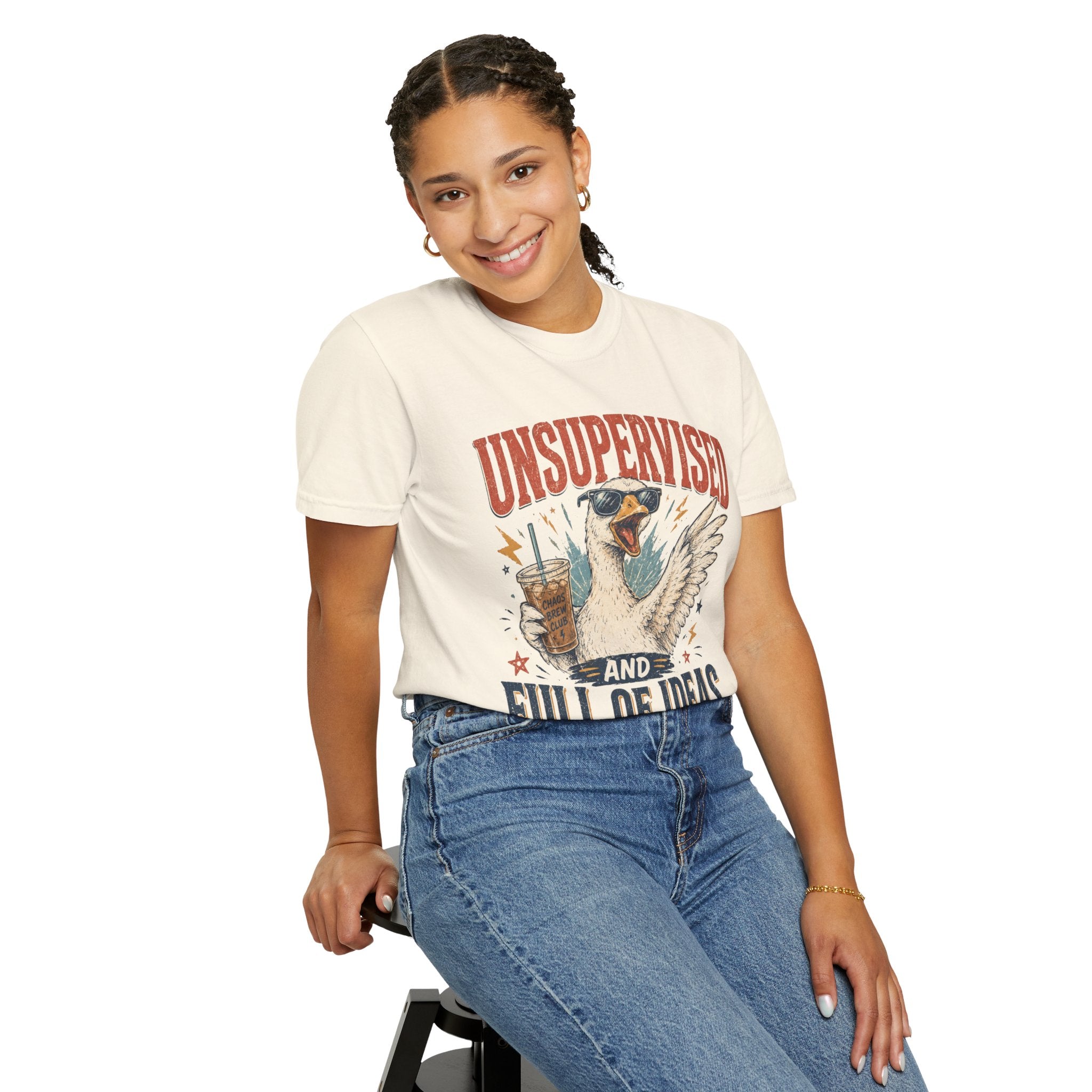 Unsupervised & Full of Ideas Duck Graphic T-Shirt