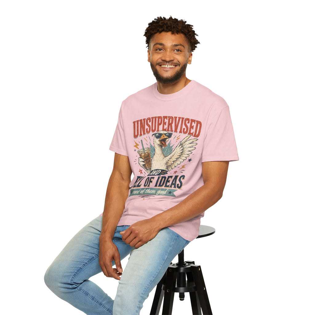 Unsupervised & Full of Ideas Duck Graphic T-Shirt