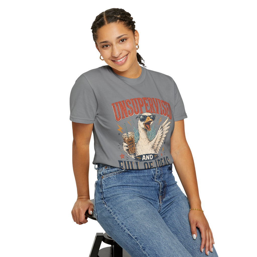 Unsupervised & Full of Ideas Duck Graphic T-Shirt